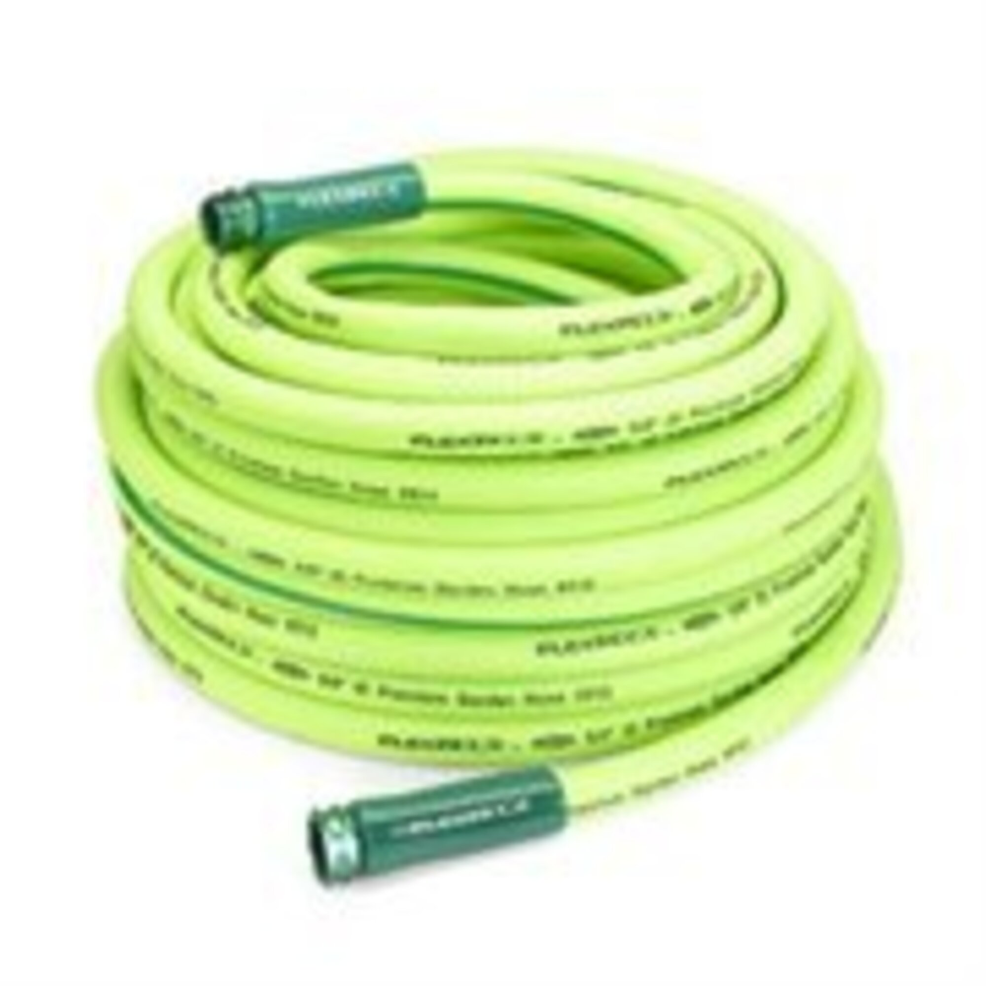 Legacy Manufacturing Flexzilla Garden Hose — 5/8in. x 100ft., 3/4in. GHT Fittings, 150 PSI, UV-Resistant, Drinking Water Safe, Model# LEGHFZG5100YW