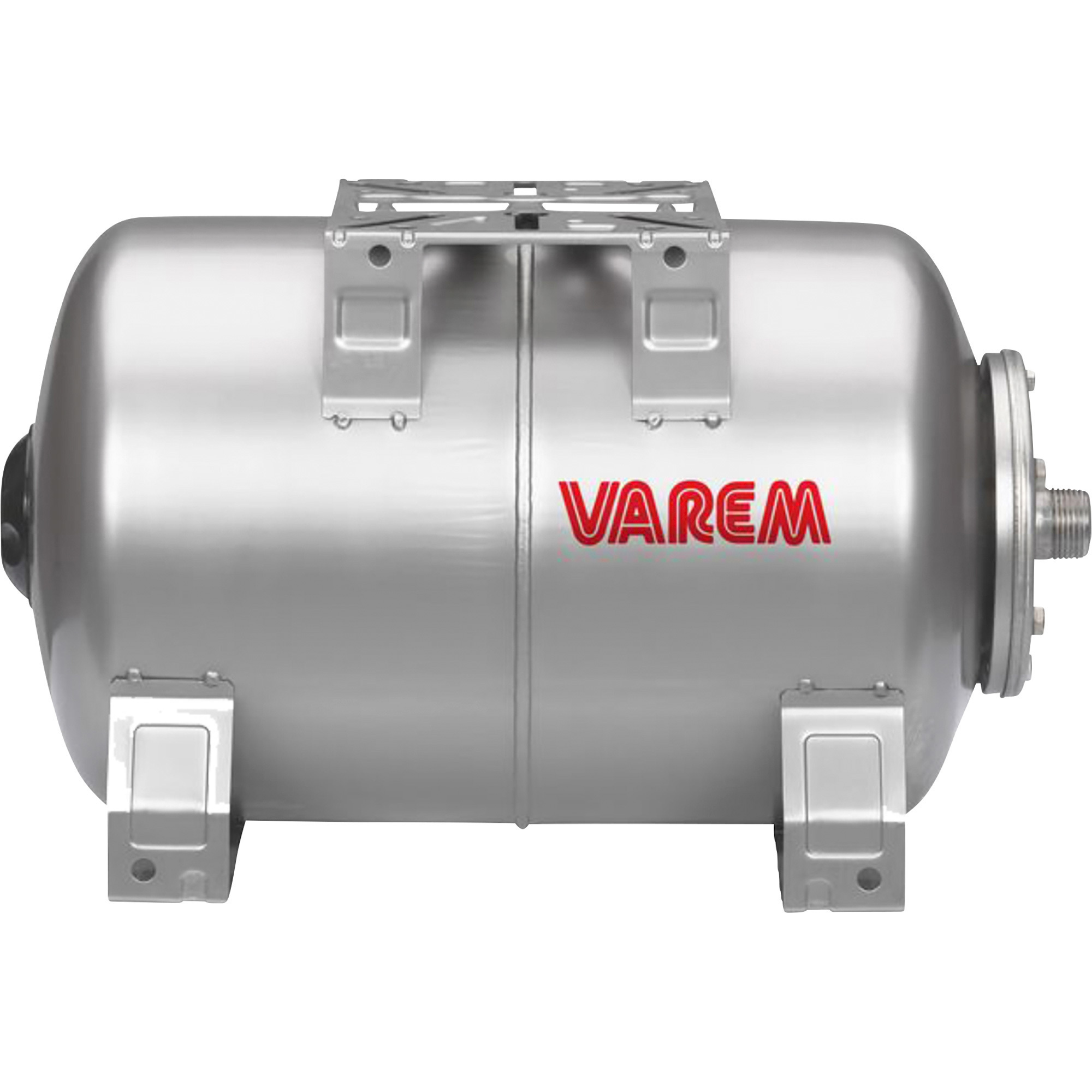 Varem Pre-Charged Horizontal Pressure Tank - 13 Gal., 120 PSI, Stainless Steel, Model# V2051760S4000000