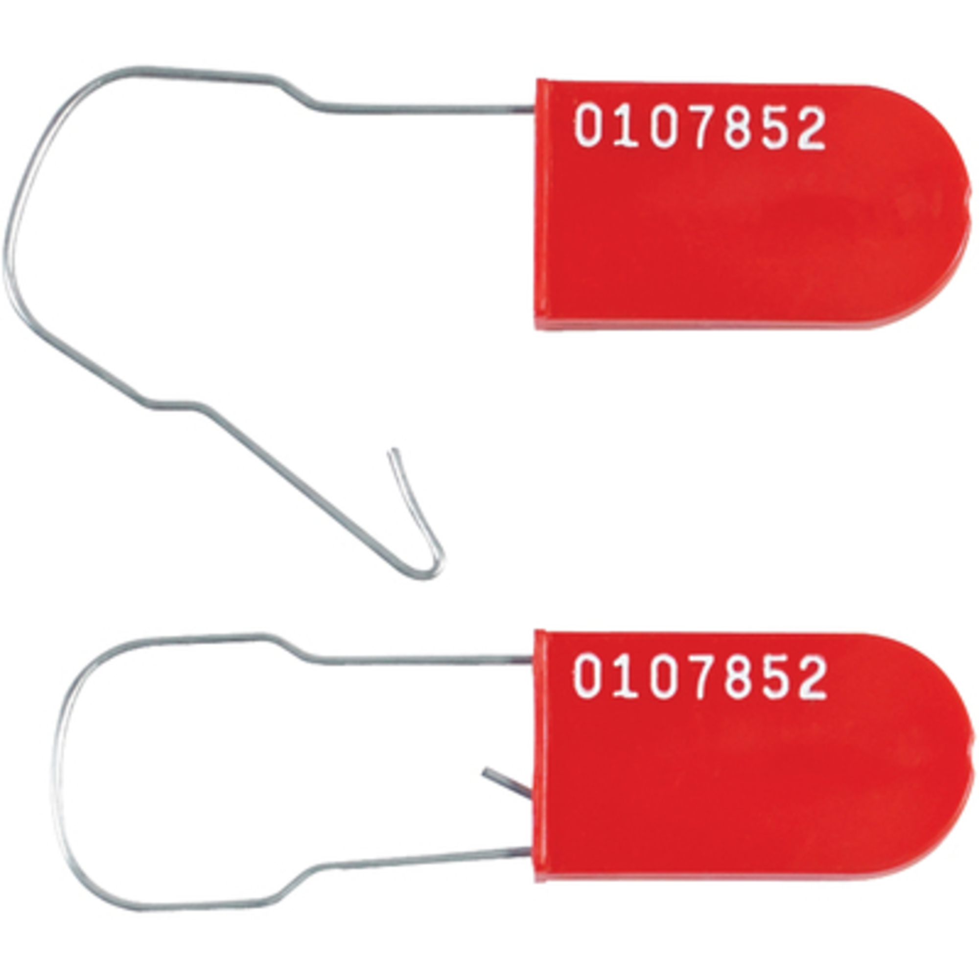 Red Wire Padlock Seals 1000/CS, Model# SE1023R