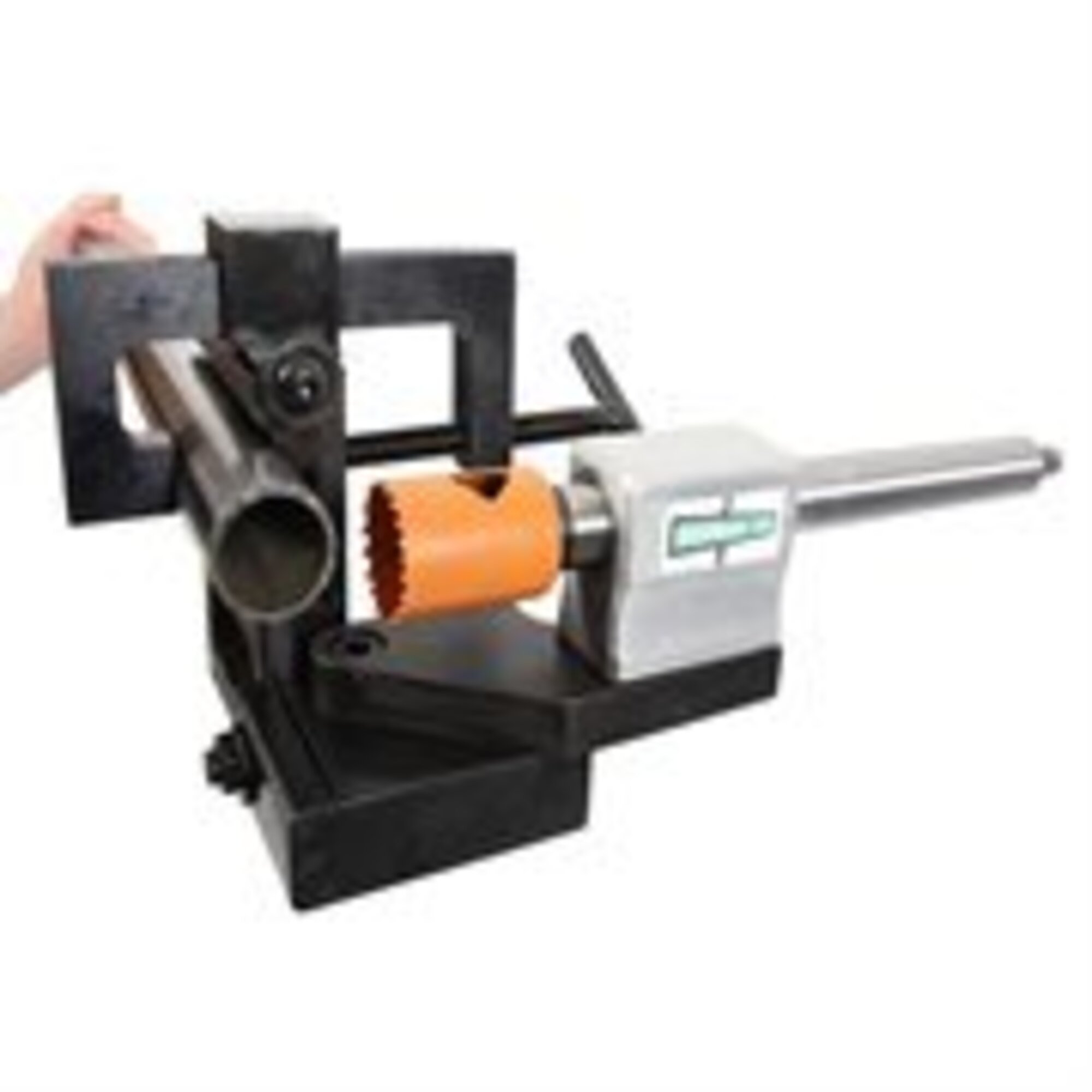 Woodward Fab Tubing Notcher — 3/4in. to 3in. OD, Adjustable Angle, Accepts Standard Hole Saw Cutters, Model# HECWFN6