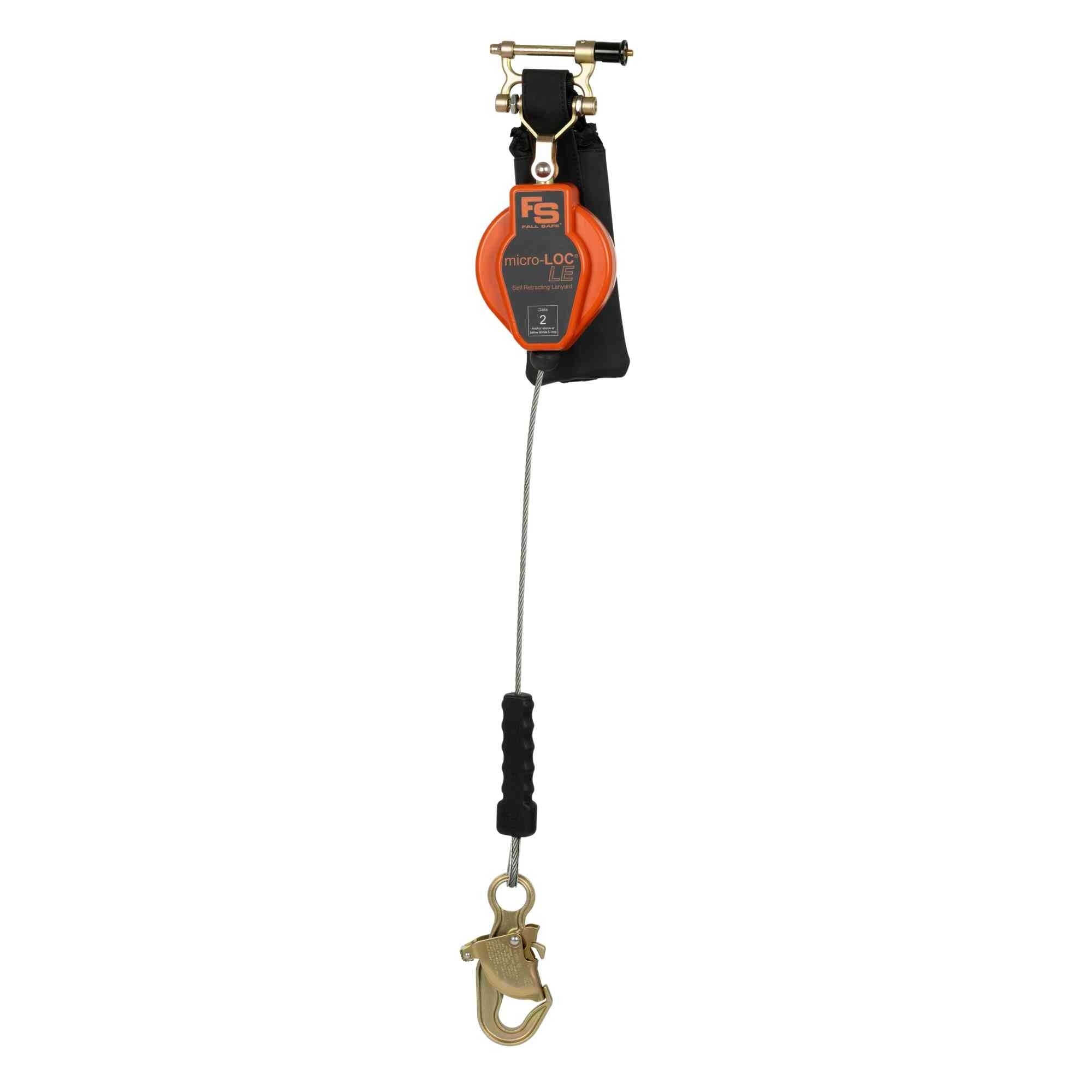 Fall Safe Micro-Loc LE Self-Retracting Lifeline — 8ft., Snap Hook, Leading Edge Protection, Model# 4285008-1