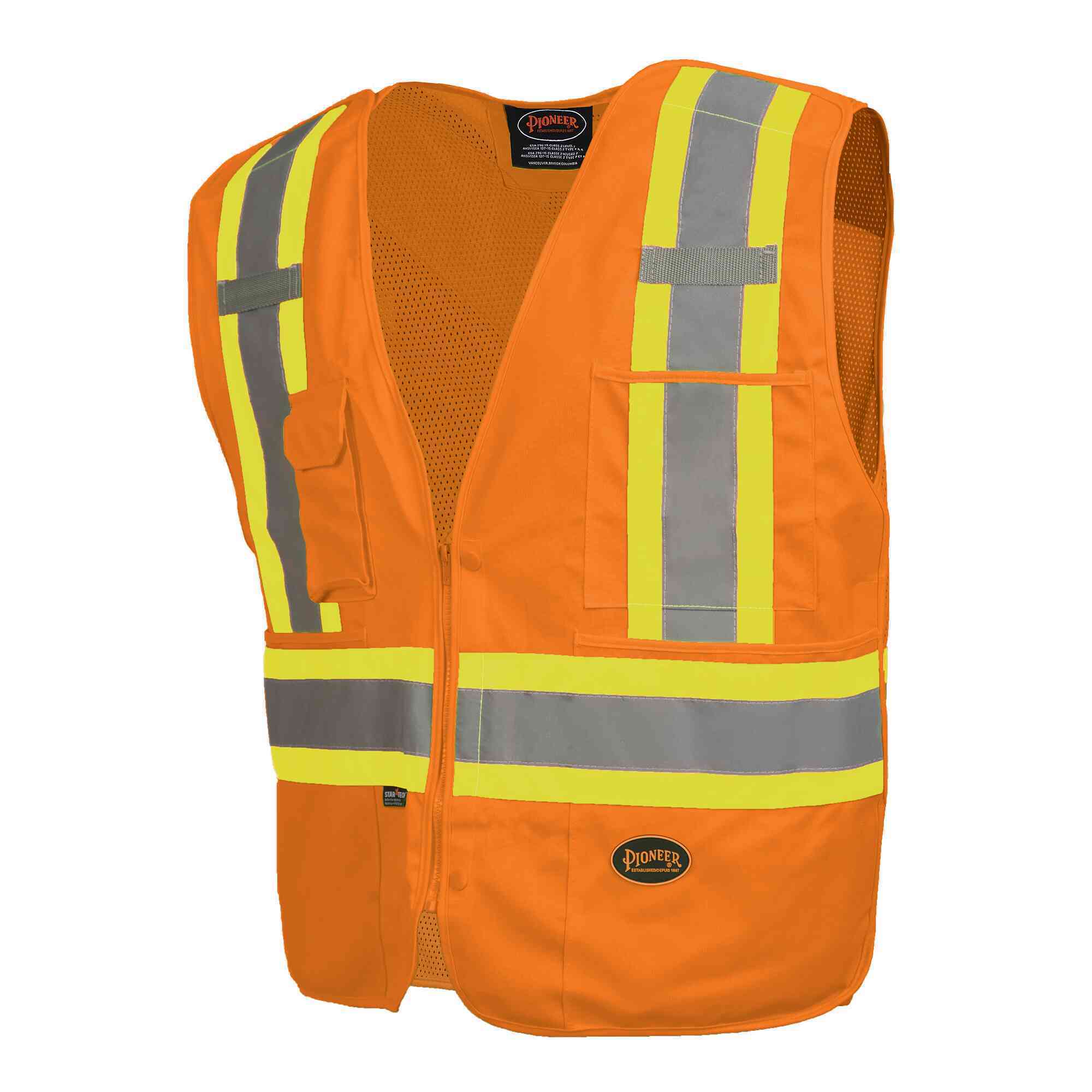 Pioneer Zip-Up Break Away Safety Vest