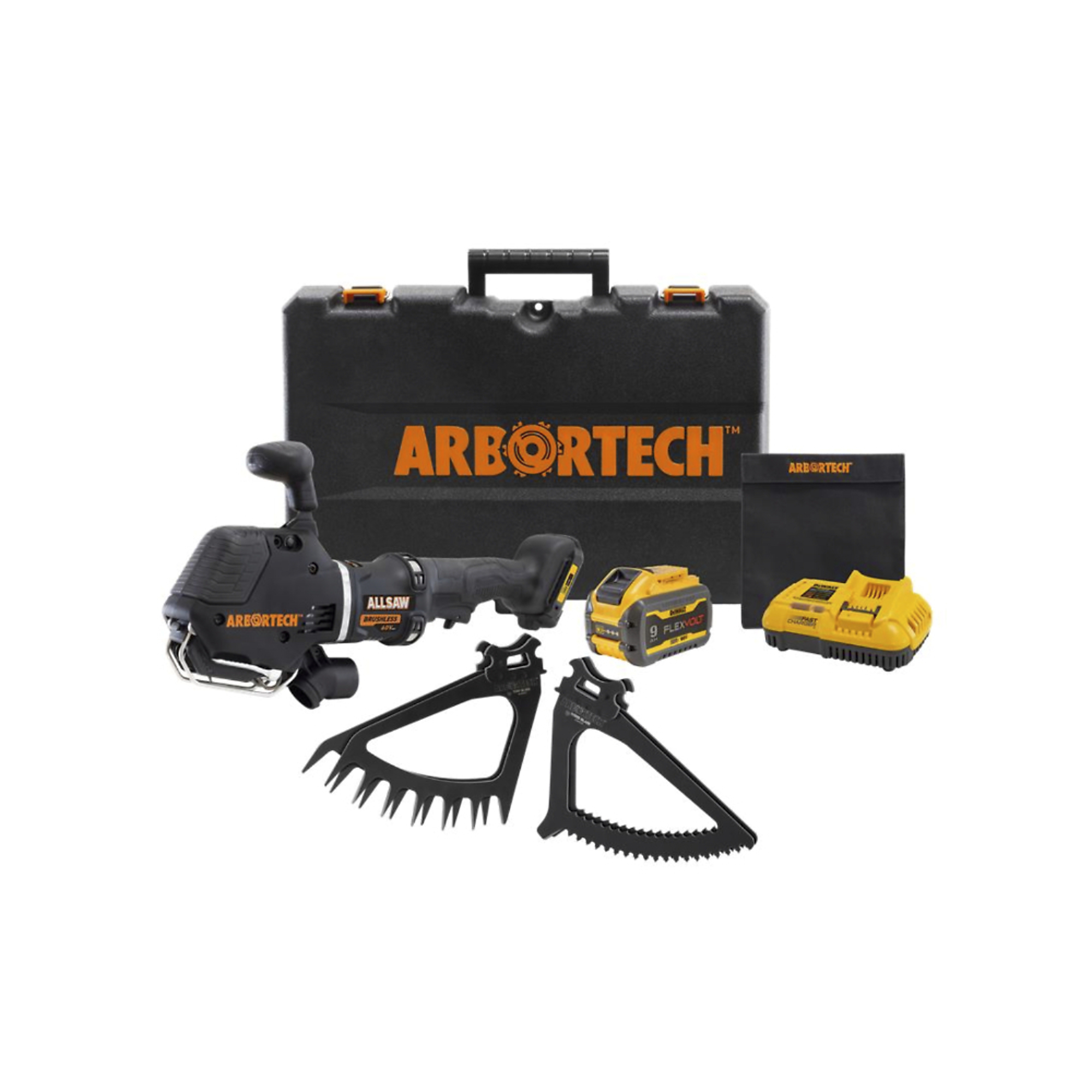 Arbortech AllSaw Cordless Landscaping Wood and Turf Kit — 60V, Includes 1 Turf Blade and 1 Wood Blade, Model# GWG311646