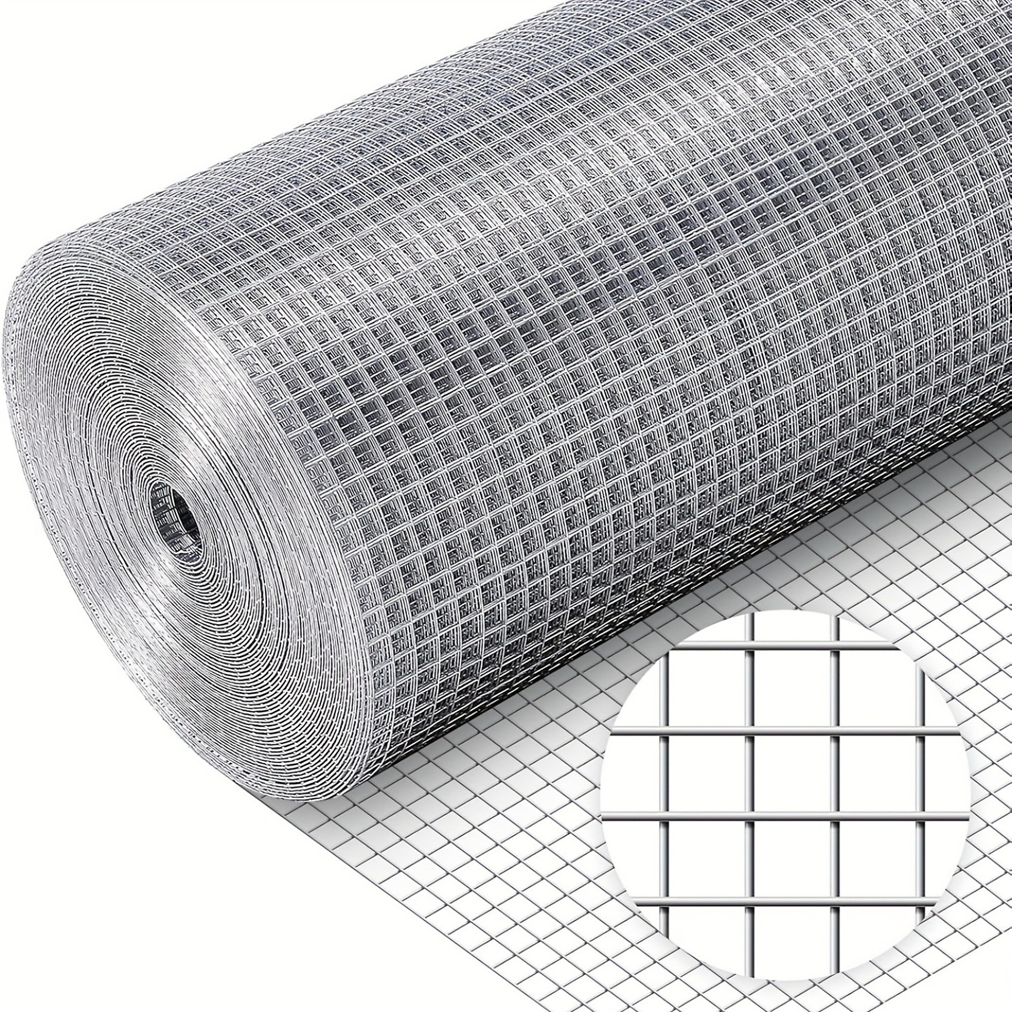 BlackTeck 48in. x 100ft. 19-Ga. Reinforced Hot-Dip Galvanized Wire Mesh — 1/2in. Grid, Precision Welding, Model# N2-48100