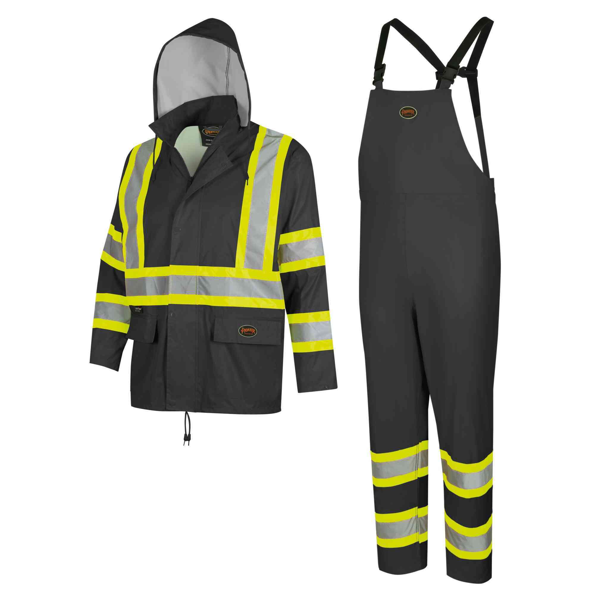 Pioneer LW Safety Rain Suit - Black