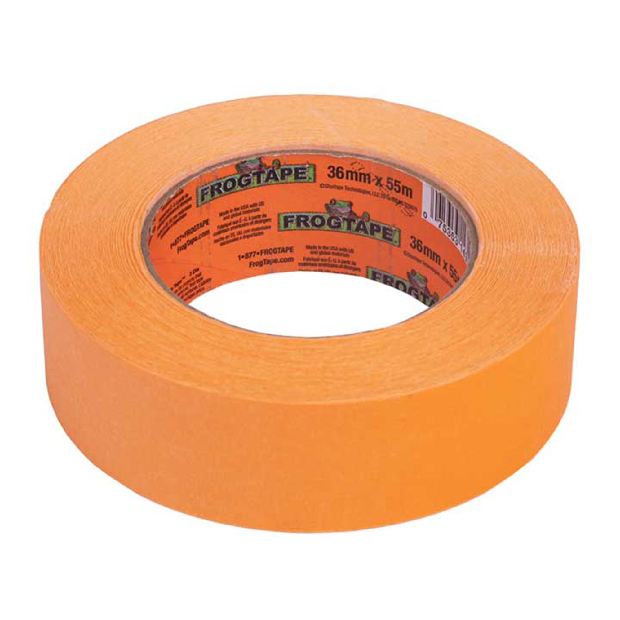 Shurtape FrogTape Pro Grade Orange Painter's Tape — 6.4 mil, 36mm x 55m, Sleeve of 4, Model# SHT242808
