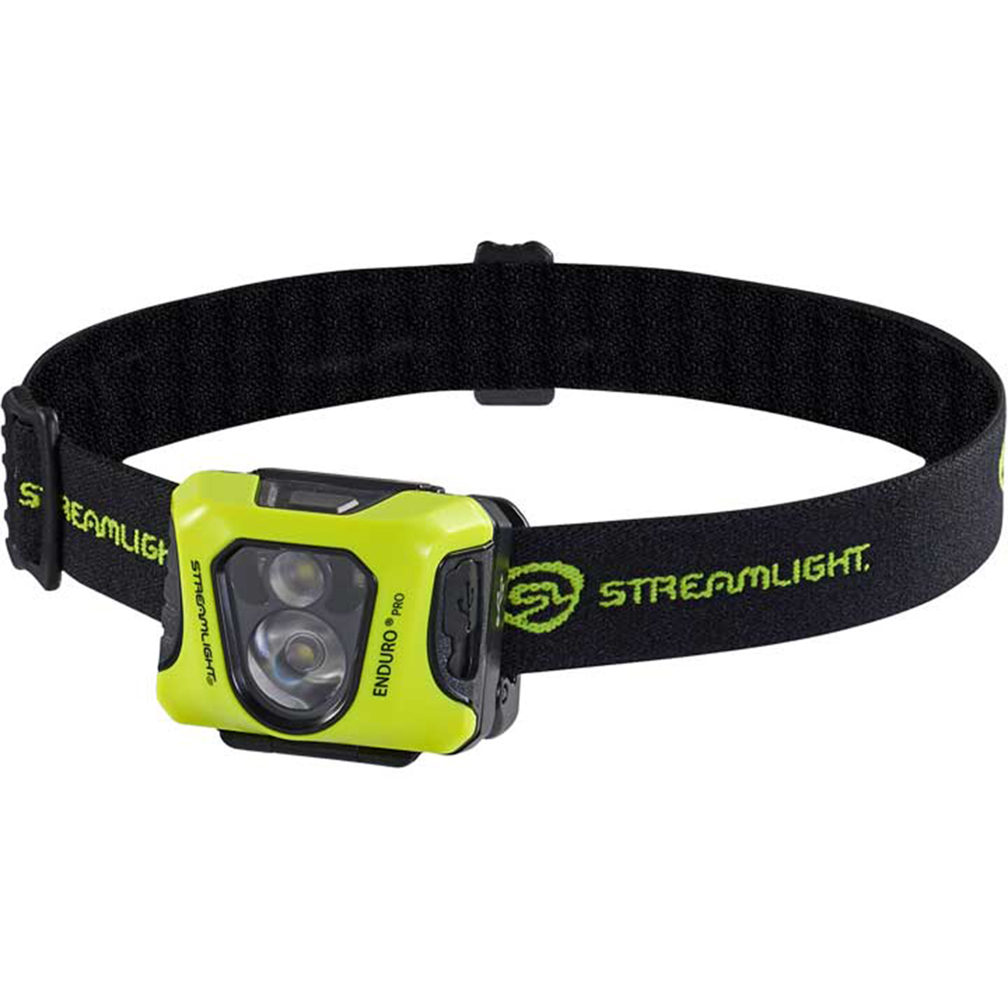 Streamlight Enduro Pro USB Headlamp — Dual Spot & Flood Beams, Multiple Modes, USB-C Charging, Yellow Faceplate, Model# SLI61435