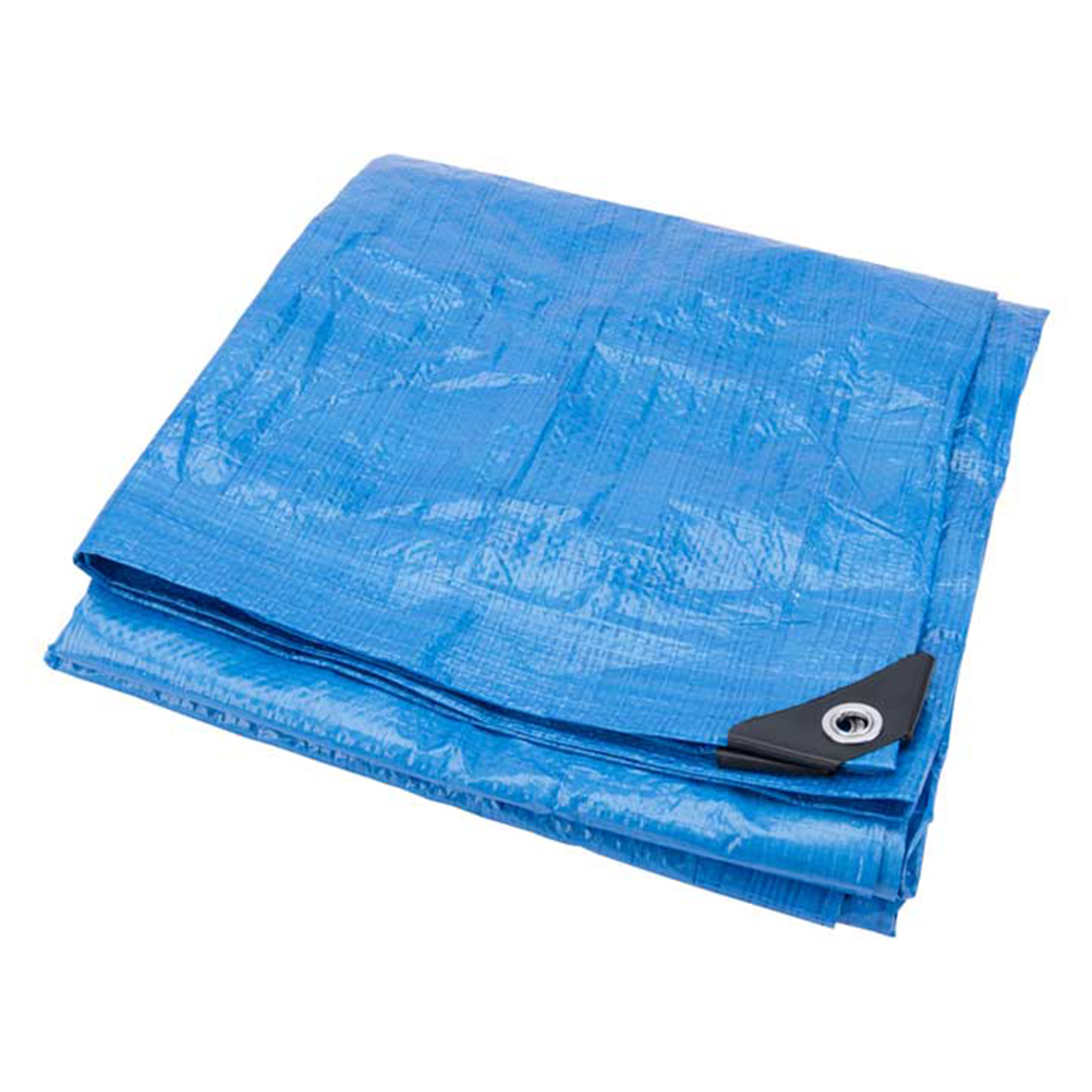 Performance Tool Heavy-Duty Blue Tarp — 18ft. x 24ft., Waterproof, Tear-Resistant, Reinforced Edges, Model# PRTW6020