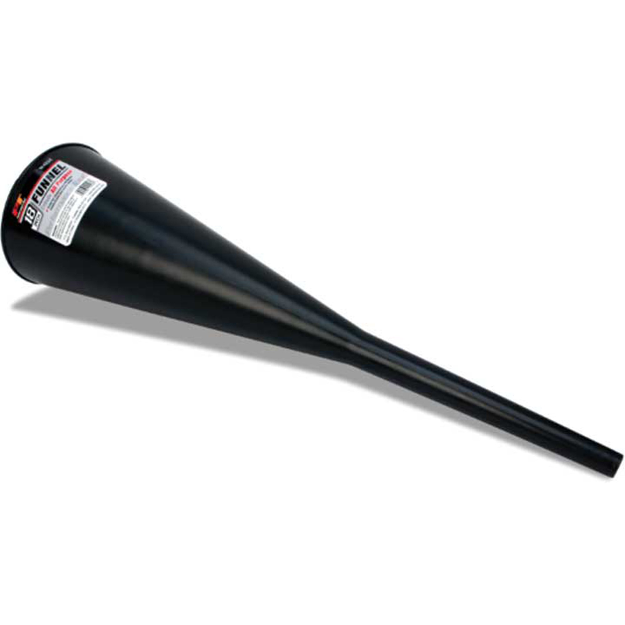 Performance Tool Funnel — 18in., Durable Polypropylene, Spill-Resistant, Black, Model# PRTW4034