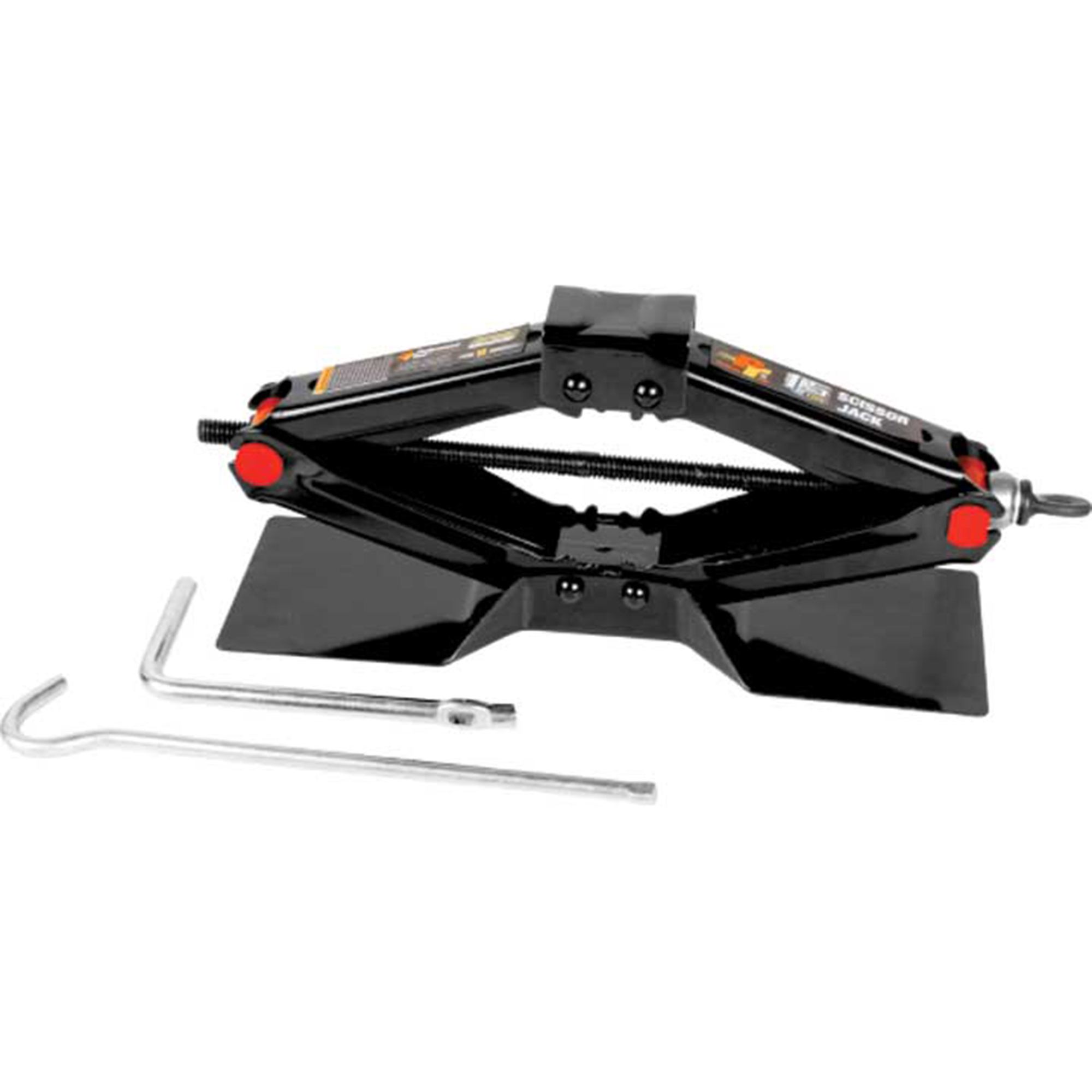 Performance Tool Scissor Jack — 1.5 Ton Capacity, Precision Threaded Shaft, Heavy-Duty Steel, Model# PRTW1600