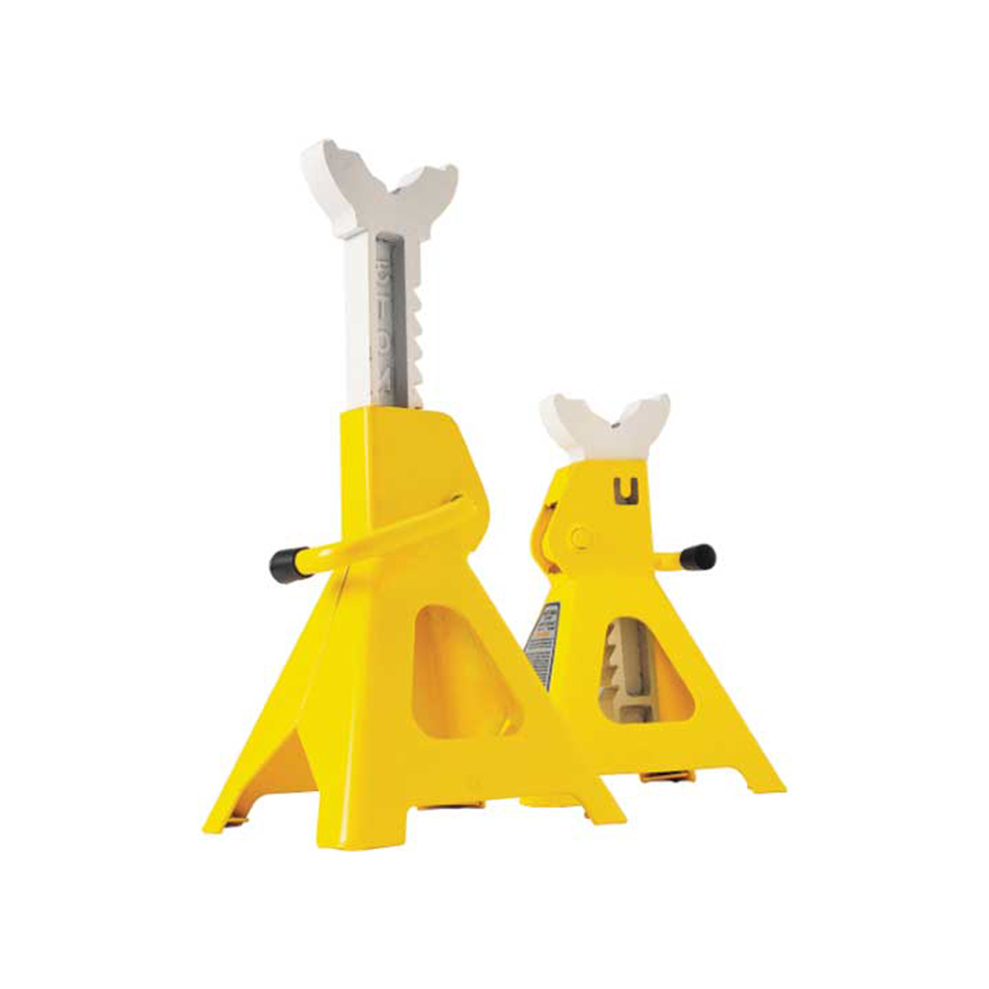 Performance Tool 6-Ton Jack Stands — 15-3/4 to 23-1/2in. Height, Heavy-Duty Steel, Yellow, 12,000-Lb. Capacity, Model# PRTW41023