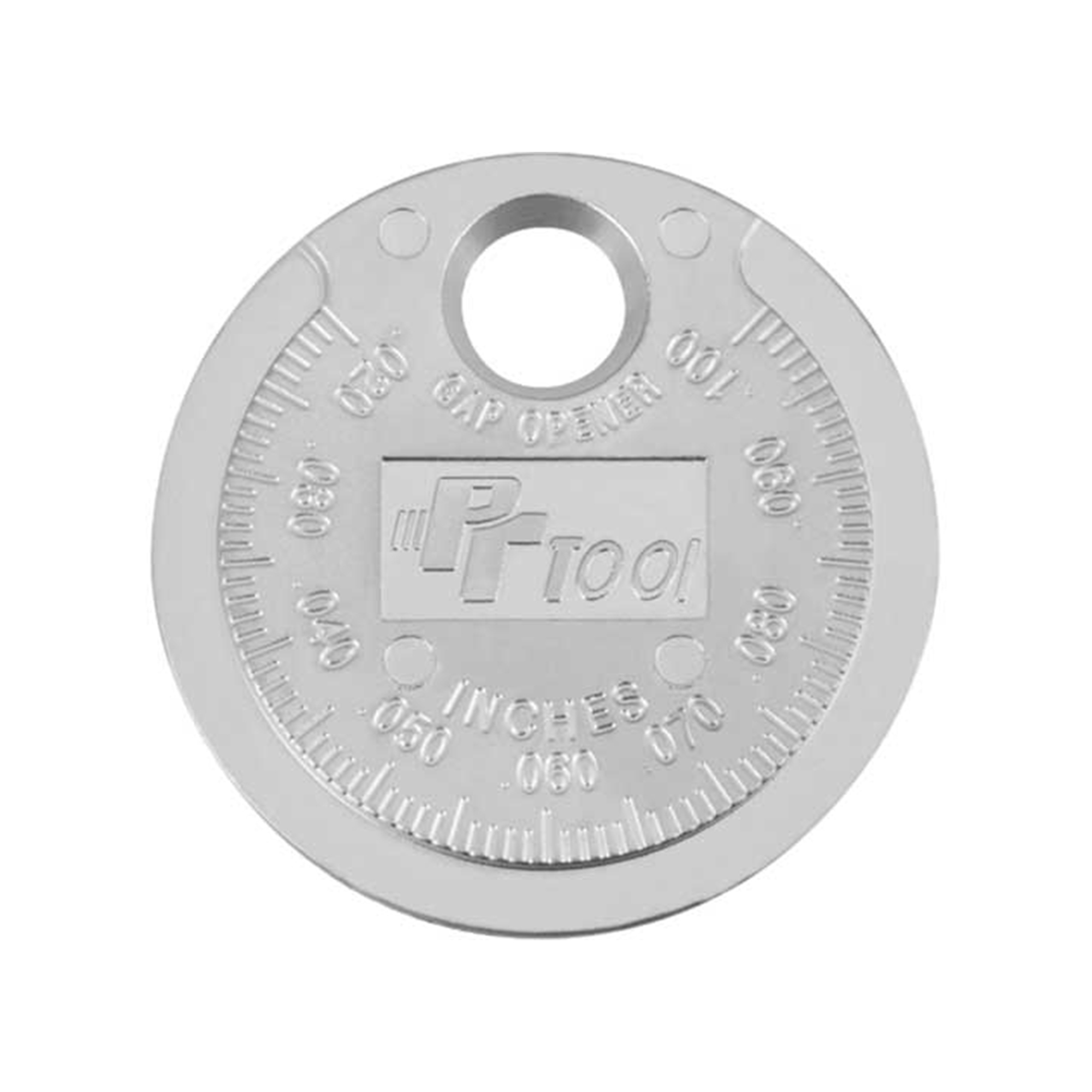 Performance Tool Spark Plug Gap Gauge — Precise Tapered Hole Adjustment, SAE and Metric Measurements, Model# PRTW80535