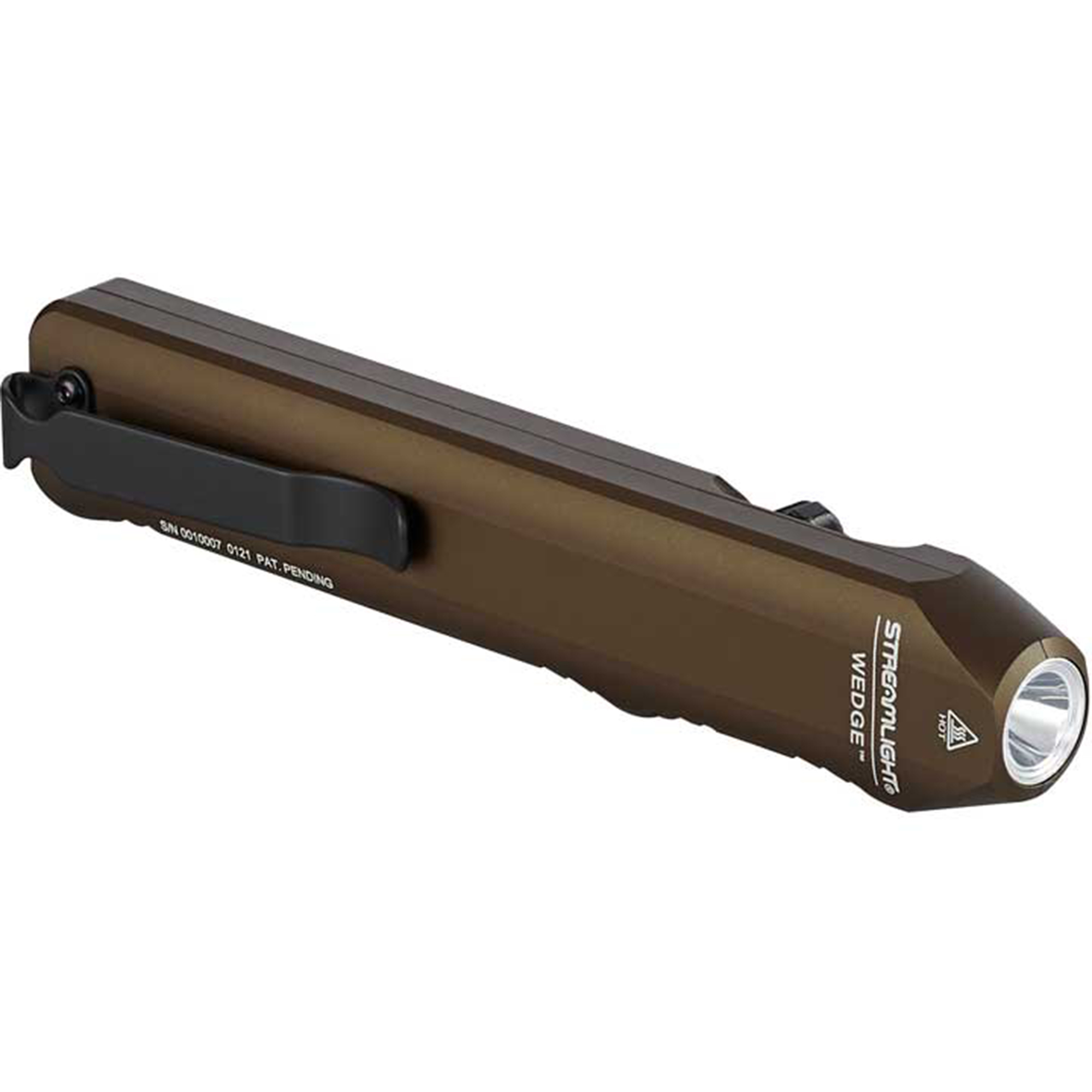 Streamlight Wedge EDC Flashlight — 300 Lumens Constant, 1,000 Lumens Burst, USB-C Rechargeable, IPX7 Waterproof, Coyote Brown, Model# SLI88811