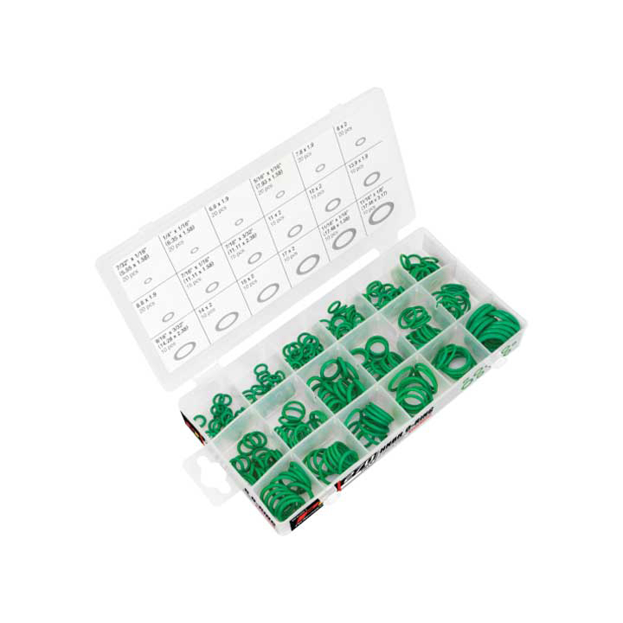 Performance Tool HNBR O-Ring Assortment — 270 Pcs, High-Temperature & Chemical Resistant, Model# PRTW5201
