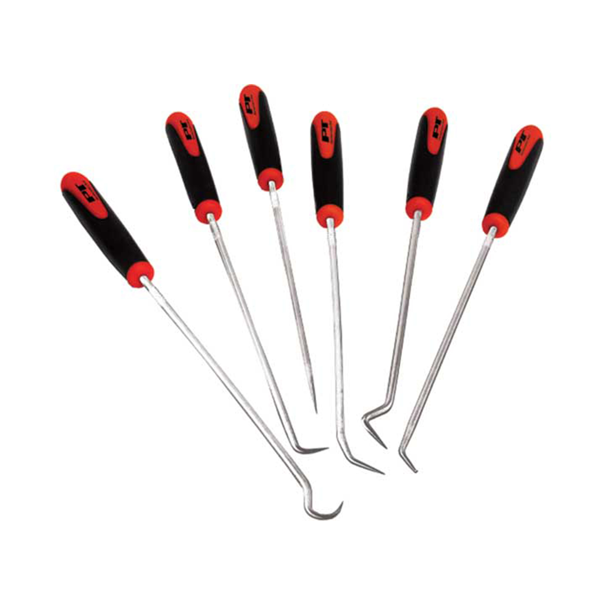 Performance Tool Hook & Pick Set — 6-Piece, Black Phosphate Finish, Molded Handles, Model# PRTW942