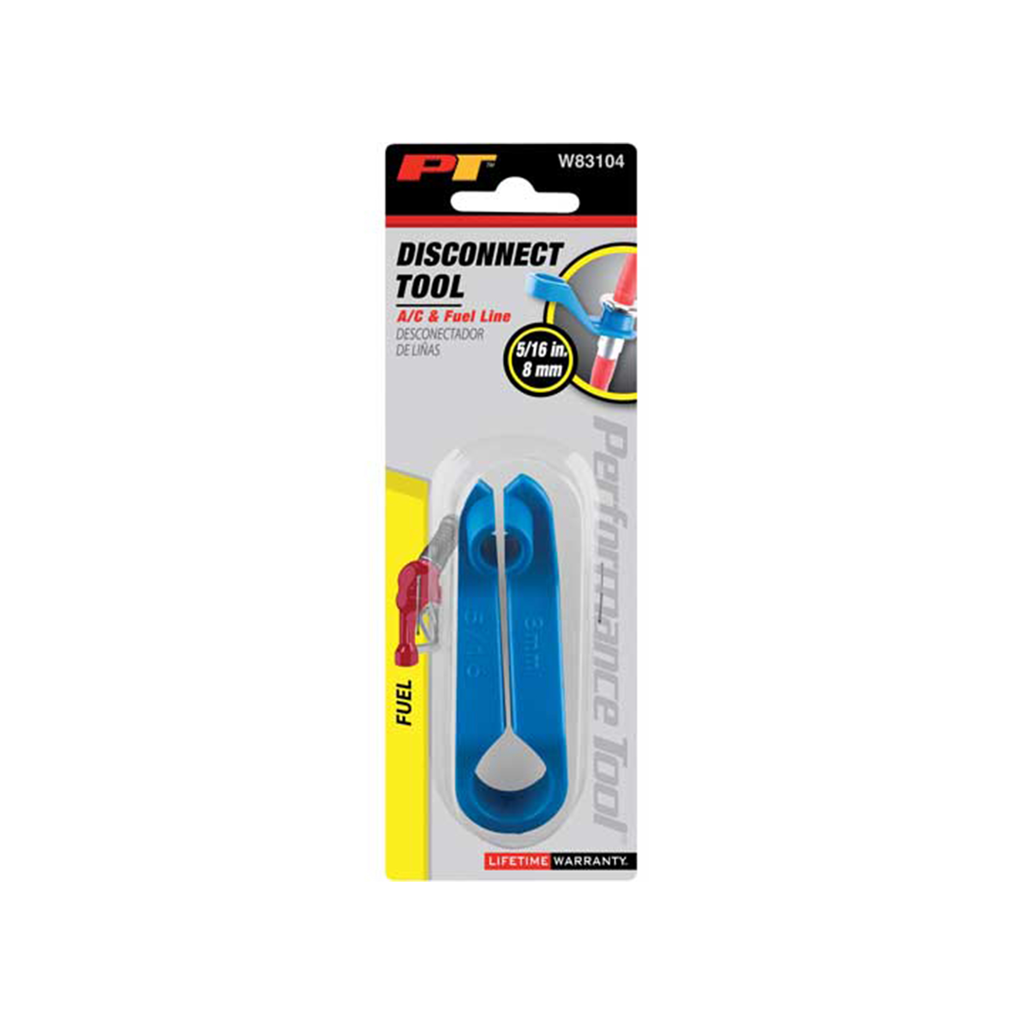 Performance Tool Offset Line Disconnect Tool — 5/16in., Offset Handle for Limited Spaces, Fuel and Solvent-Resistant, Model# PRTW83104
