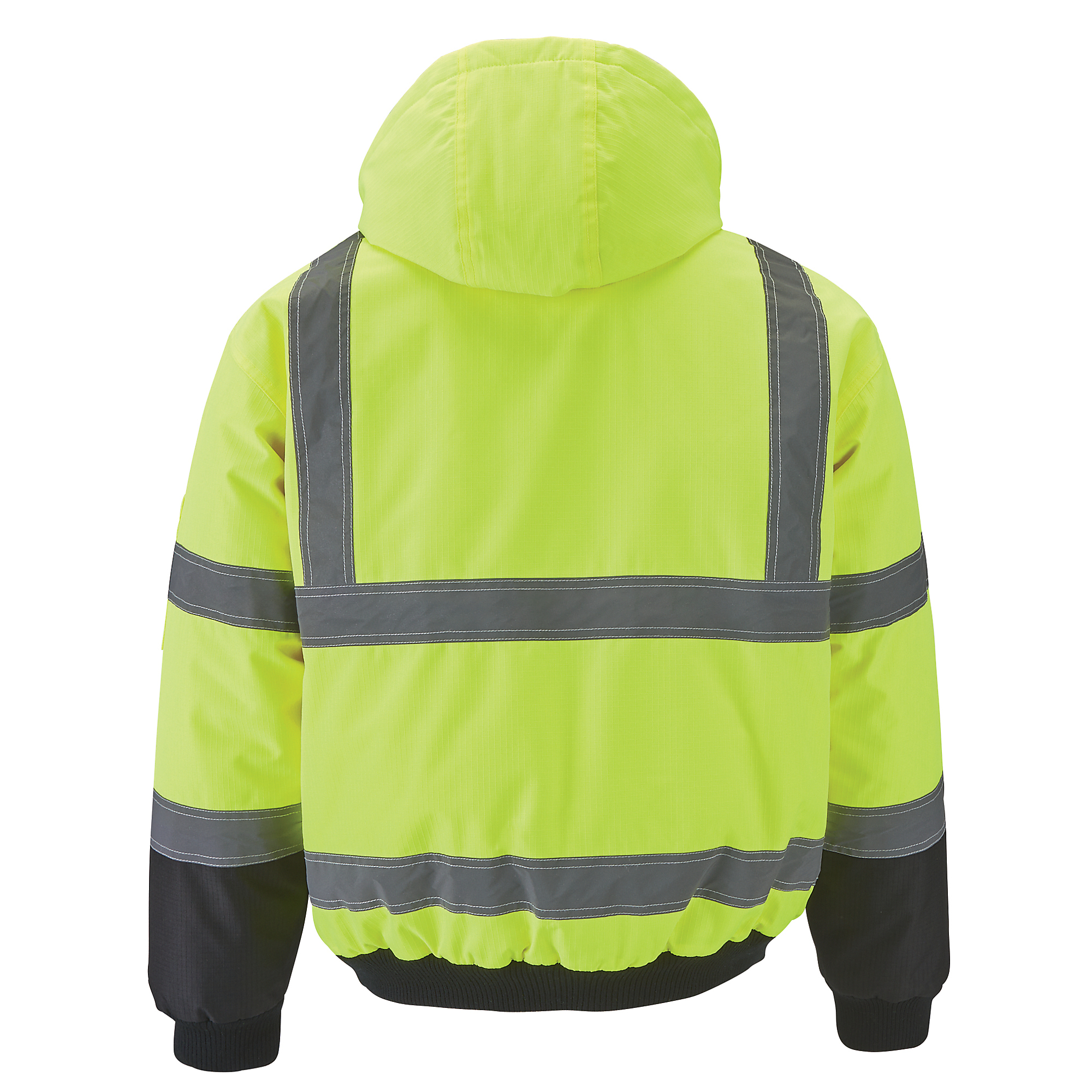 Work King Men's Class 3 High-Visibility 3-in-1 Bomber Jacket with ...