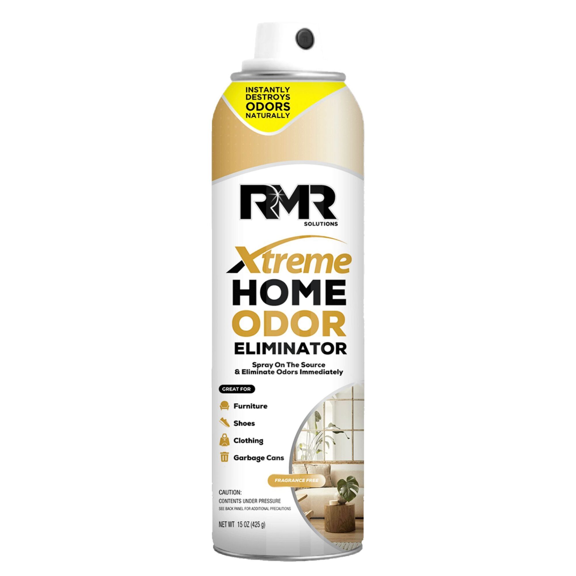 RMR Xtreme Home Odor Eliminator — 15 Oz., Fragrance-Free, Plant-Based Formula, Model# RMROX15OZA