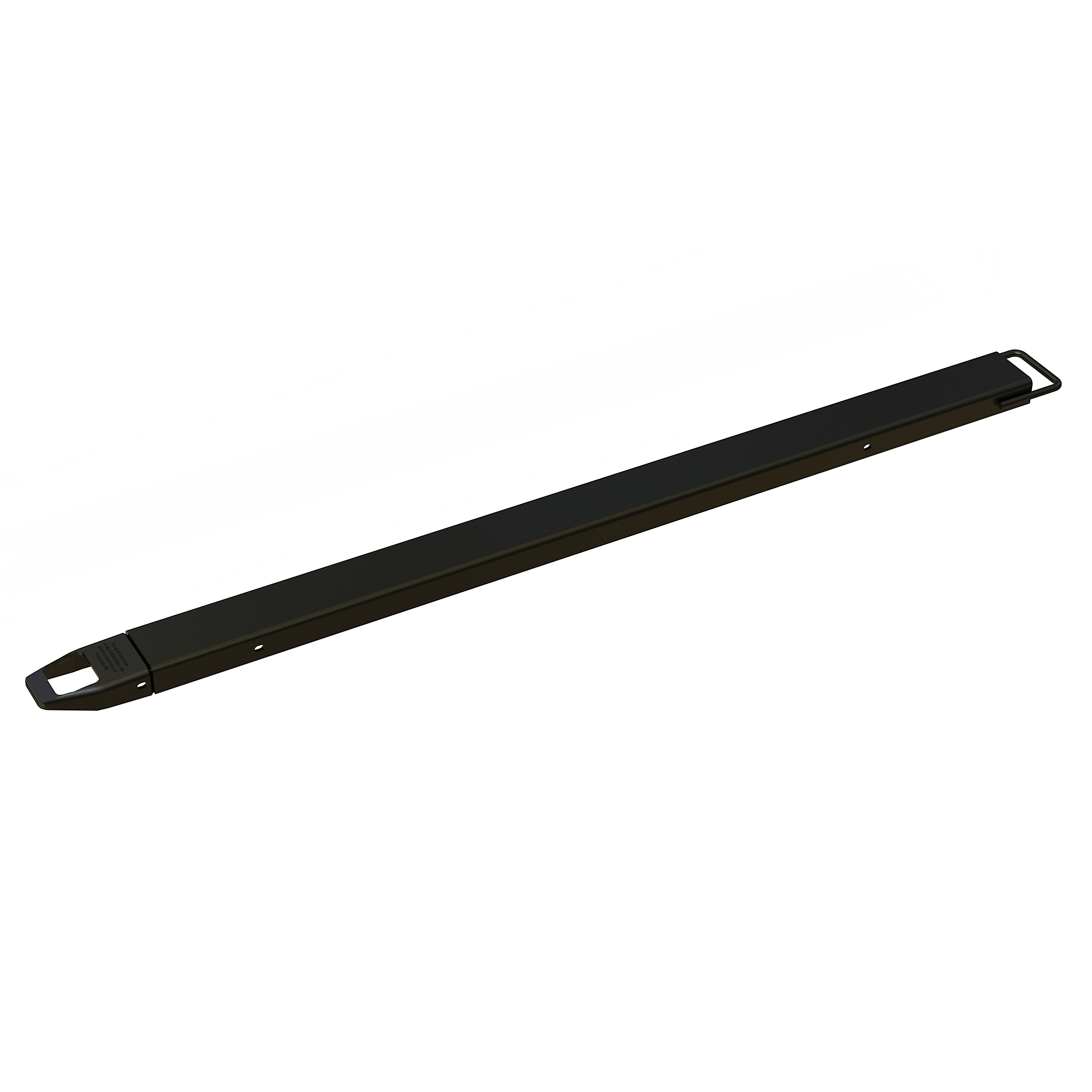Vestil Steel Fork Extension — 4in. x 84in., 4000-Lb. Capacity, Black, Model# FE-4-84-BK-EACH