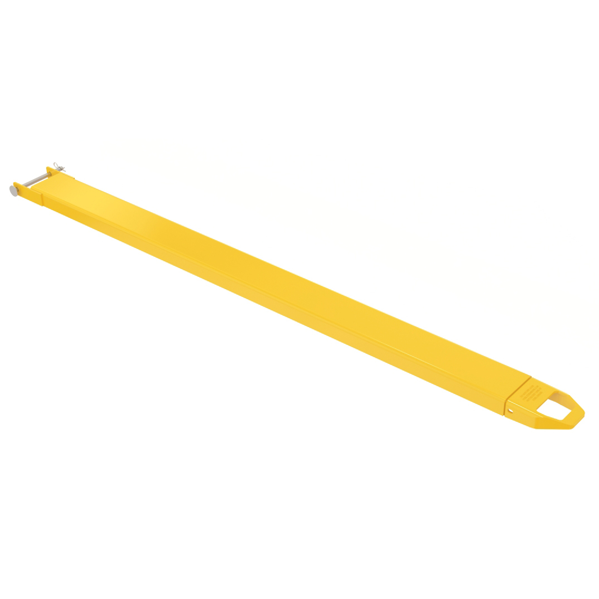 Vestil Steel Pin Style Single Fork Extension — 6in. x 90in., 4,000-Lb. Capacity, Yellow, Model# FE-6-90-P-EACH