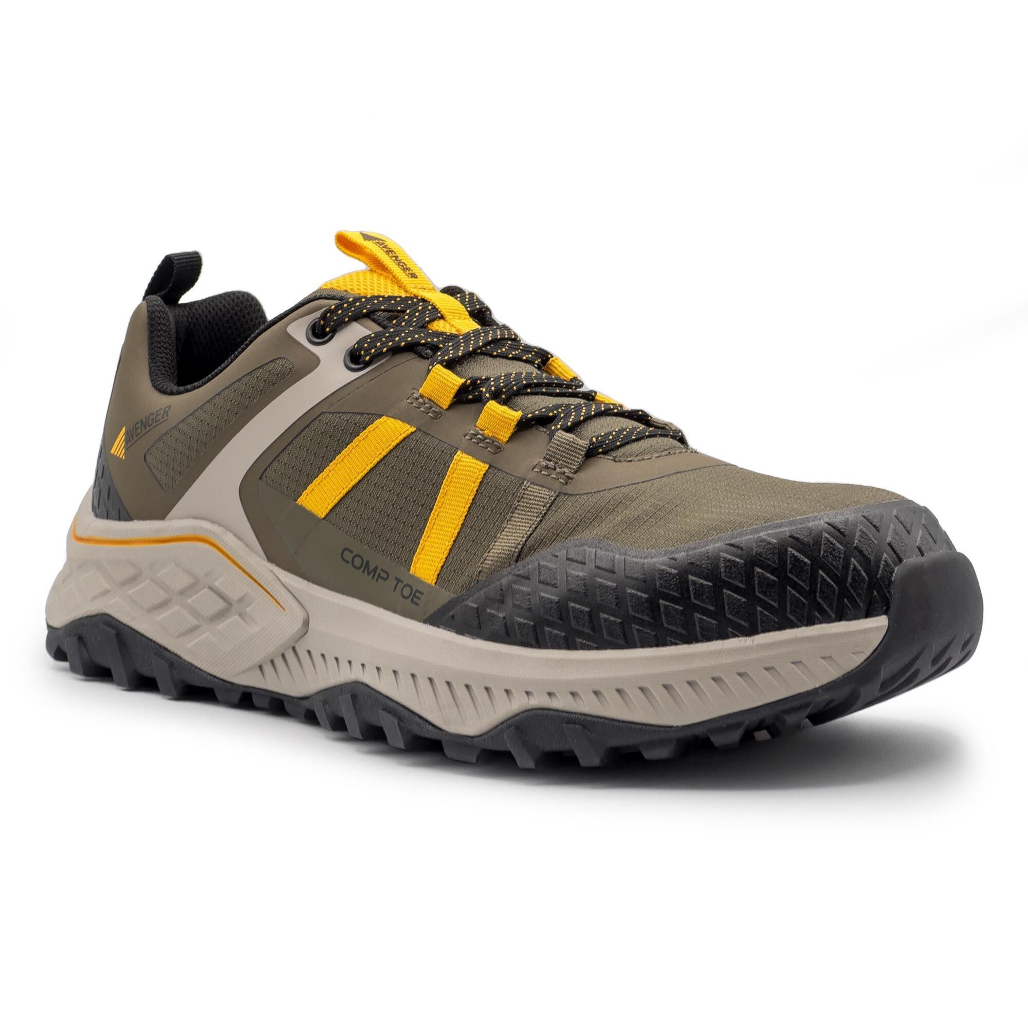 Avenger Work Boots AERO TRAIL - Olive / Yellow - Men's Shoes