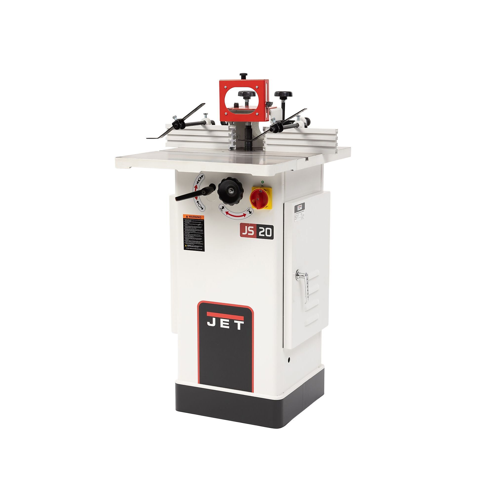 JET JWS-20CS Shaper — 1.5HP, 8,000/10,000 RPM, 18in. x 20in. Cast Iron Table, Micro-Adjustable Fences, Dust Port, Model# JT9-724020