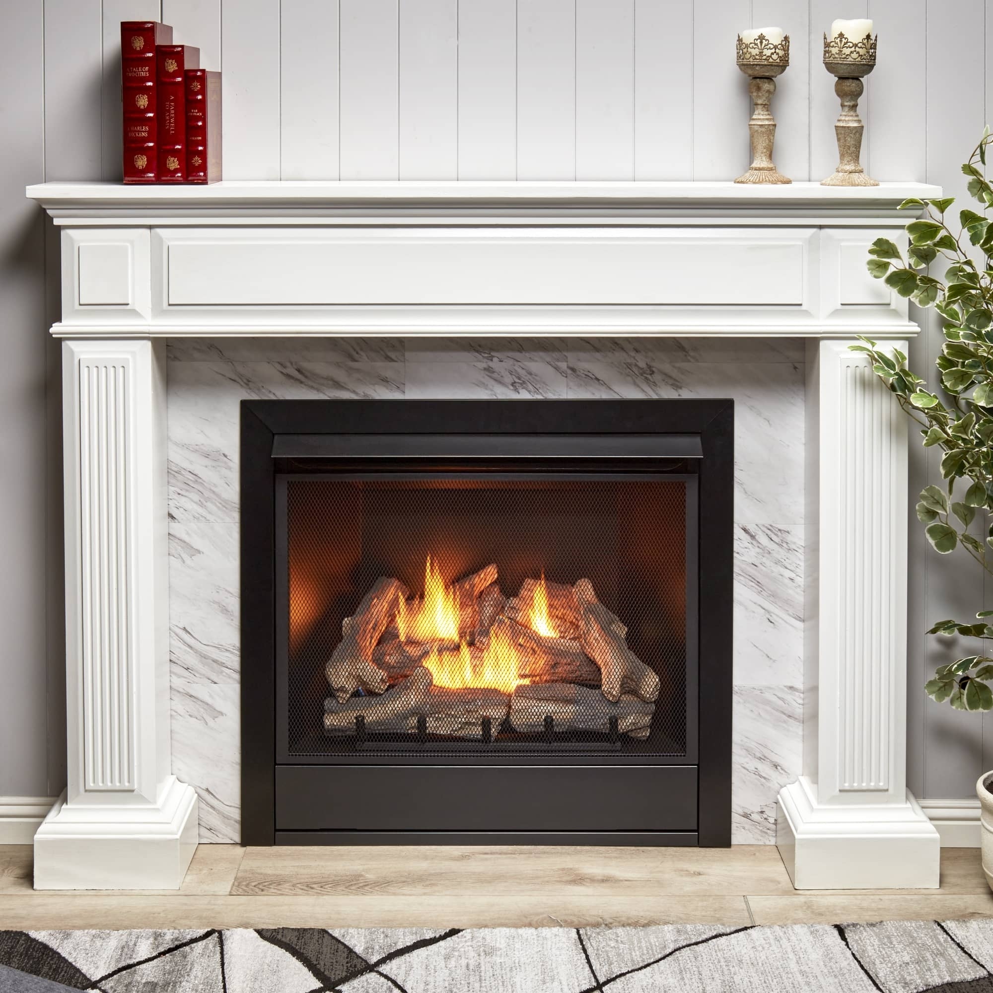 Duluth Forge Liquid Propane Ventless Gas Fireplace Insert — 32,000 BTU