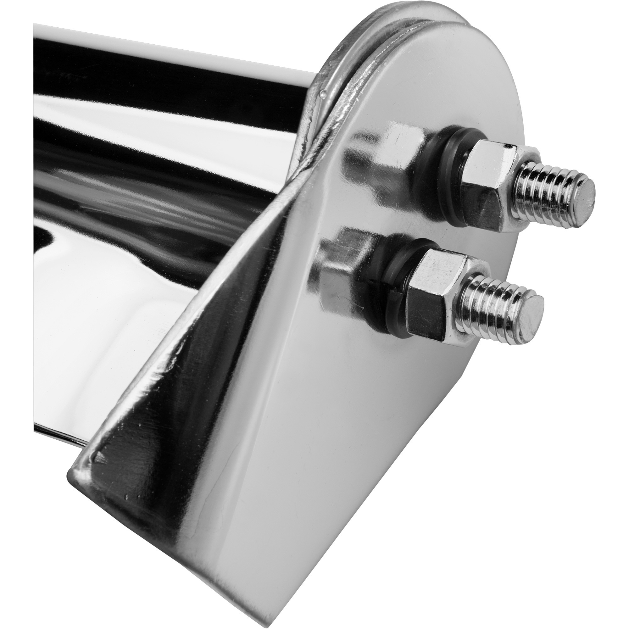 Roadmaster SemiTruck Mud Flap Hanger — Pair, Chrome, 27 1/2in., Model