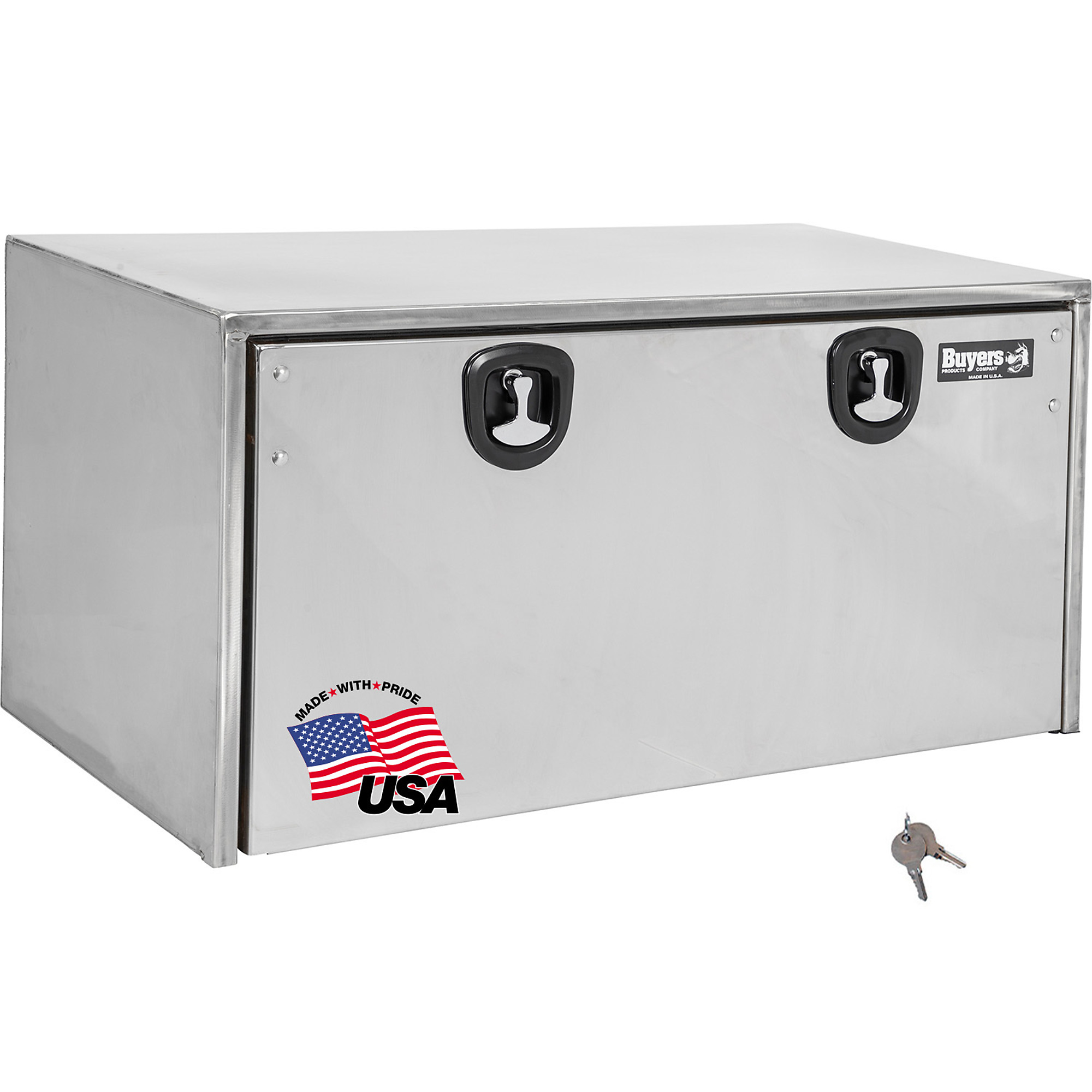 Buyers Products, 48x18x18 Stainless Truck Tool Job Storage Box Polished ...