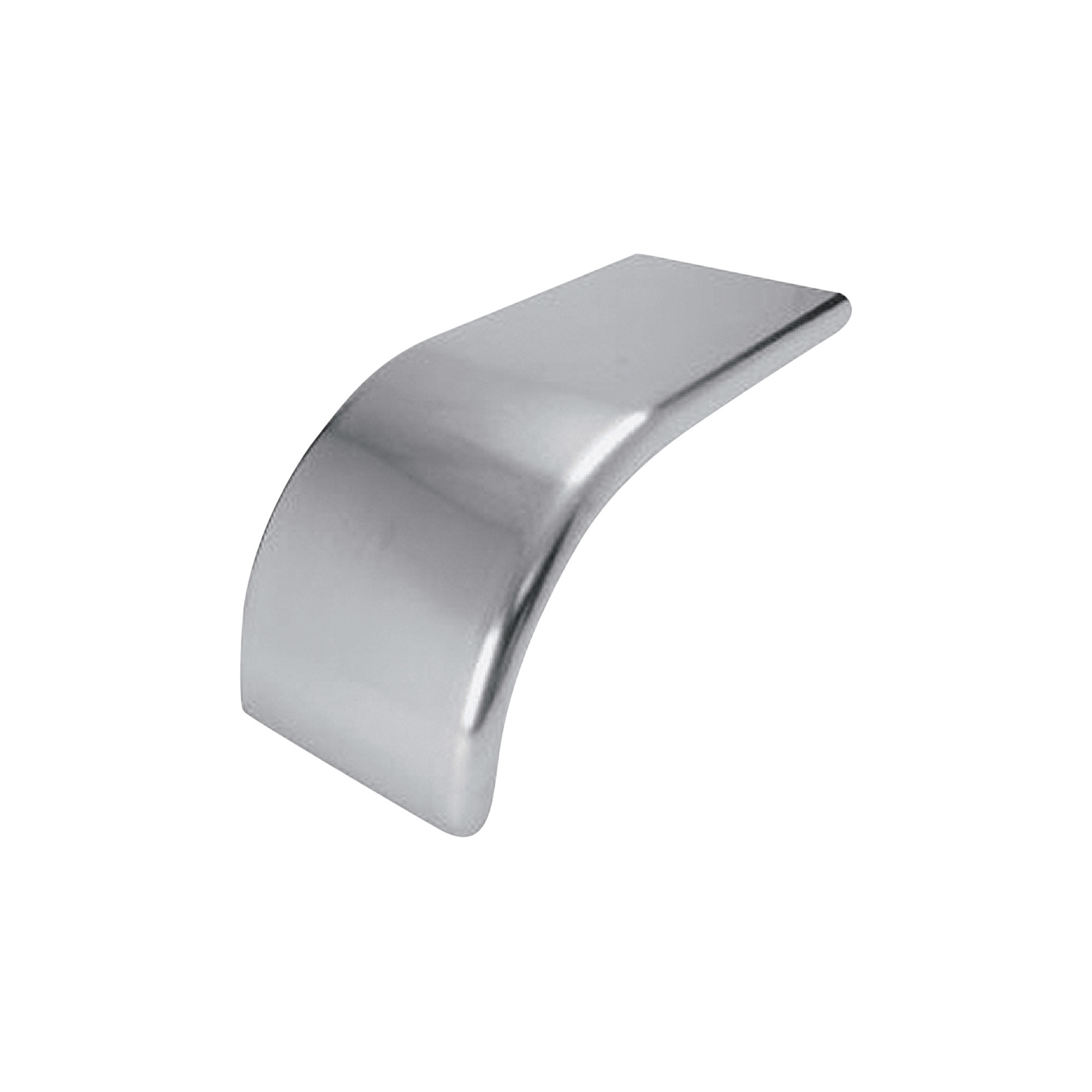 Trux Accessories Stainless Steel Truck Fender, Half Fender, 58in.L x 24in.W x 39in.H, 2-Pc. Set, Model# TFEN-H20
