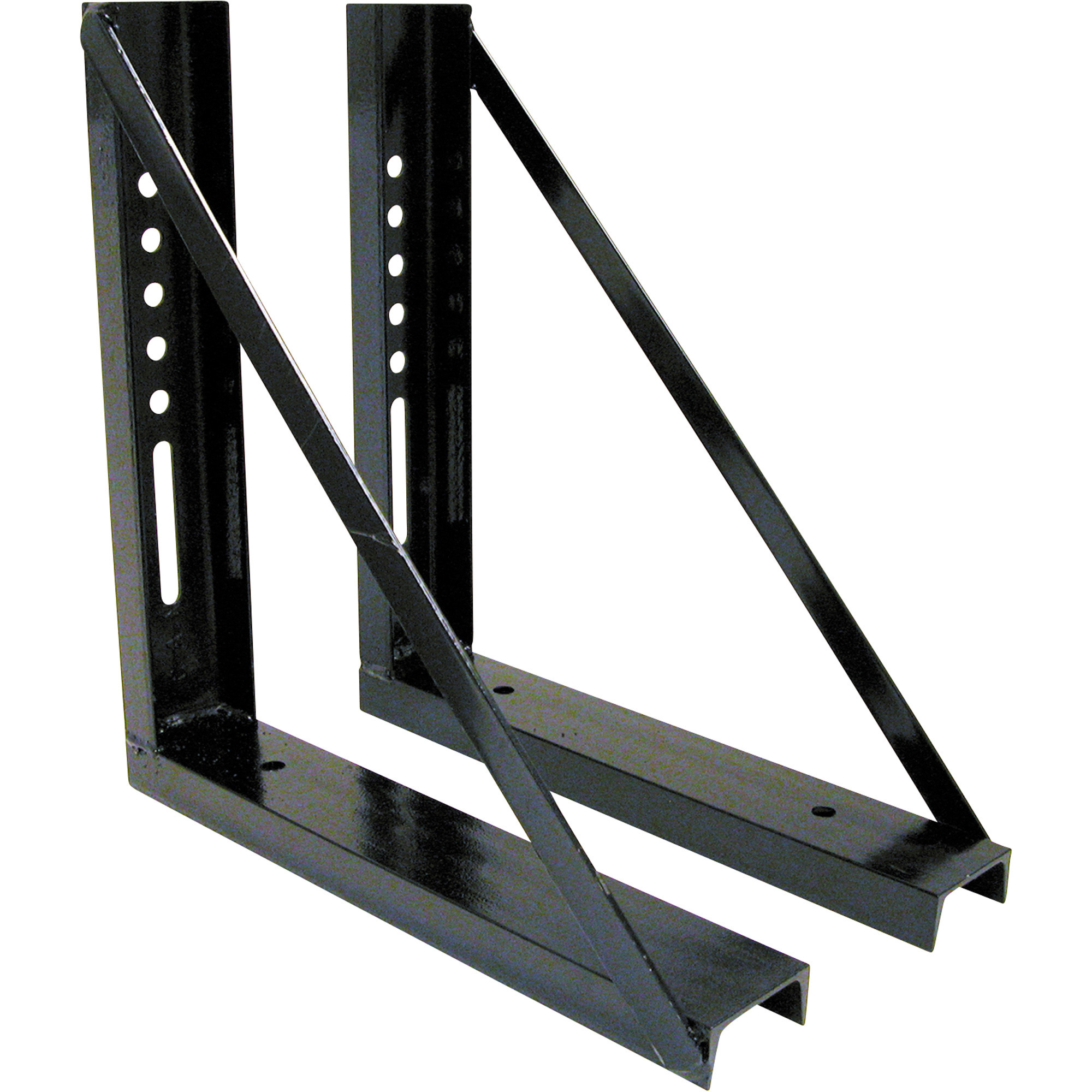 Buyers Products, 24x24in. Welded Black Structural Steel Mounting Brackets, Model# 1701015