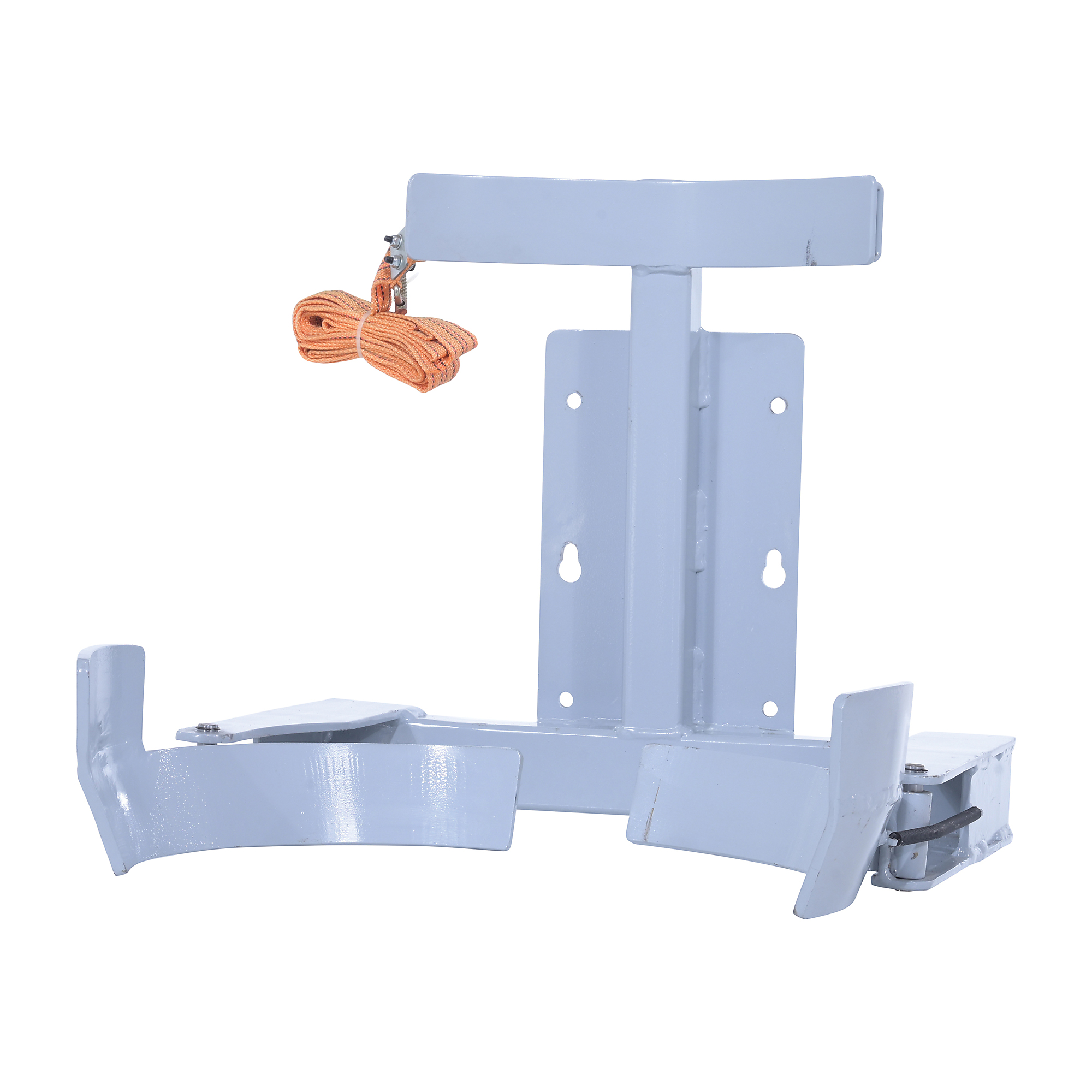 Vestil Steel Counter Balanced Power Lift Manual Drum Gripper Attachment — 30 Gal. Poly, 600-Lb. Capacity, Gray, Model# STA-ATT-DGP-30