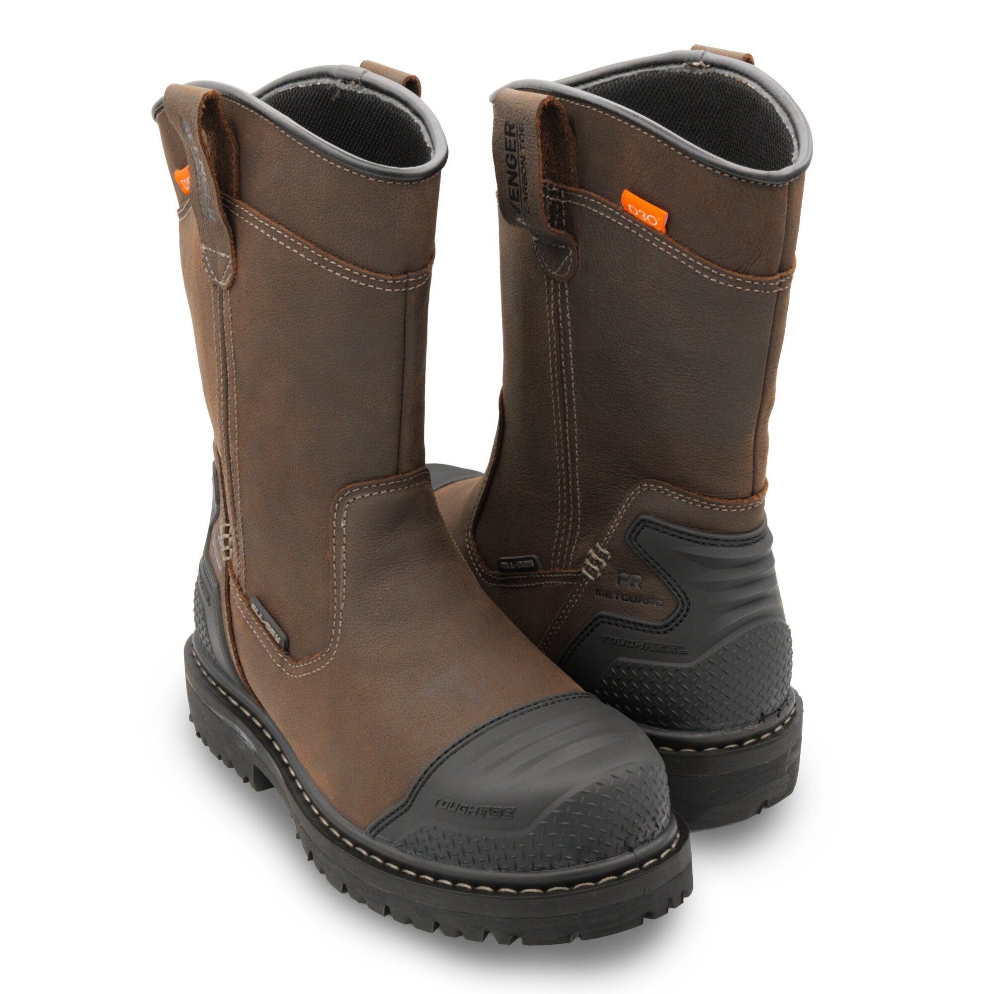 Avenger Hammer Max Wellington Work Boots — Men's, Waterproof, Metatarsal Protection, Puncture Resistant, Full-Grain Leather, Brown, Size 11.5 Extra Wide, Model# A7387-10.5EE