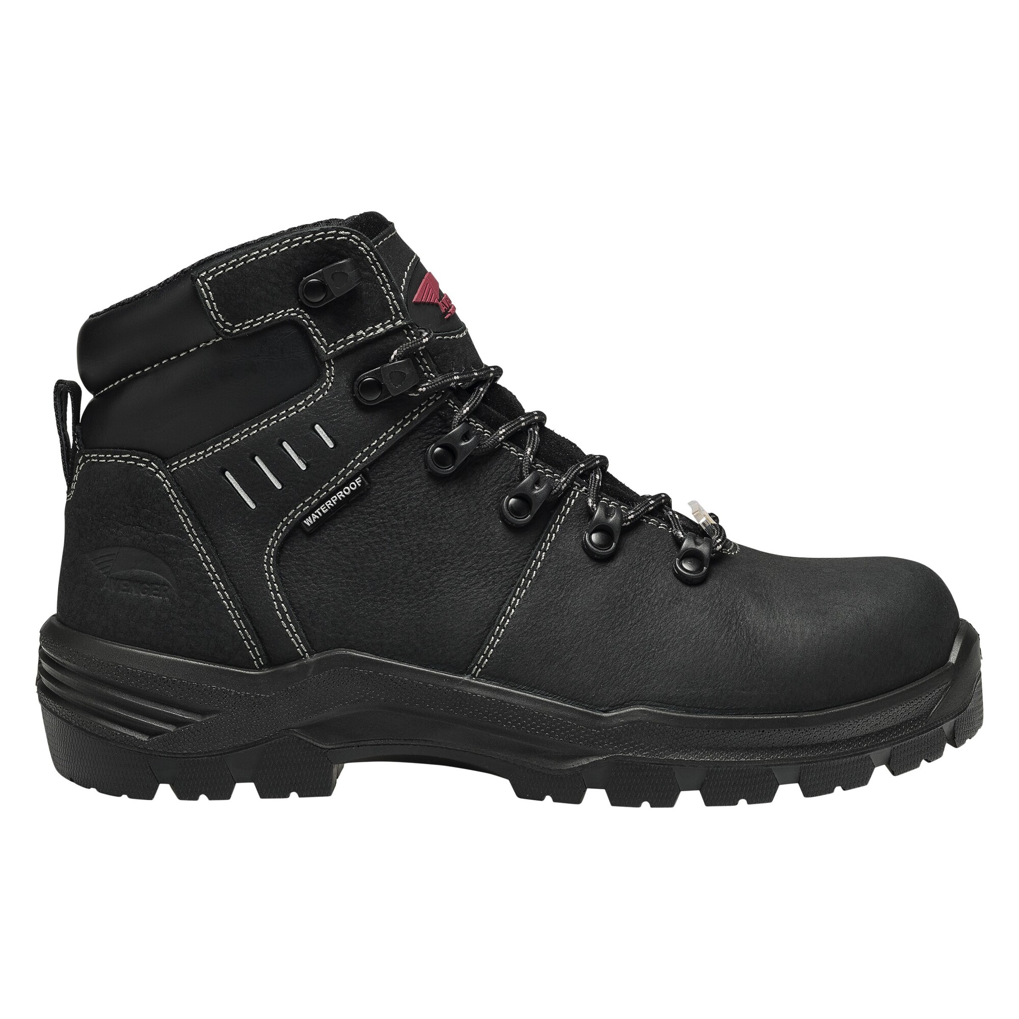 New Mens Avenger Waterproof Leather Black Safety Toe Work Boots‎ Shoes  Sz 13 M Male Avenger Men main image 4