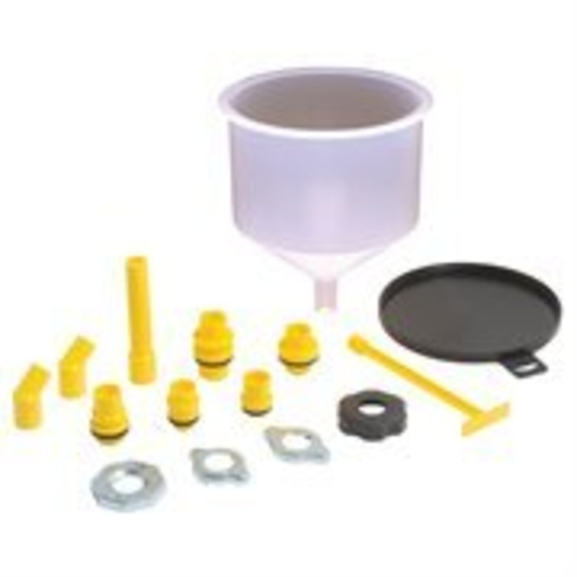 Lisle Coolant Funnel Kit — No Spill Filling System, Angled Neck, Extensions, Hands-Free Operation, Model# 24680