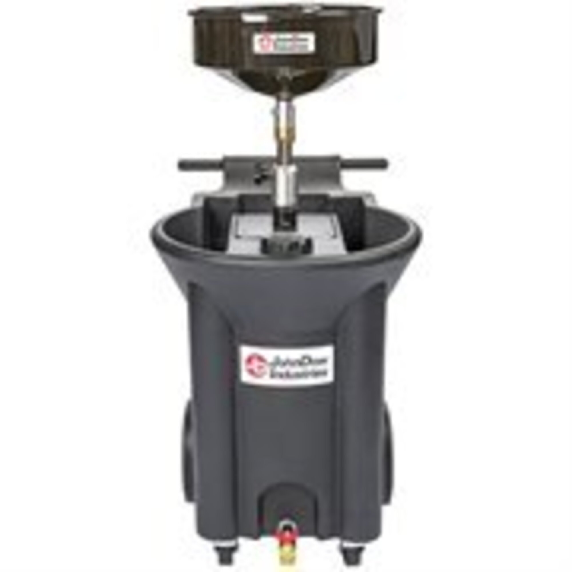 JohnDow Crew Chief Upright Portable Oil Change System — 22 Gal., Heavy-Duty Steel Funnel, Built-In Filter Drains, Molded Tool Pocket, Model# JDI-22DCX