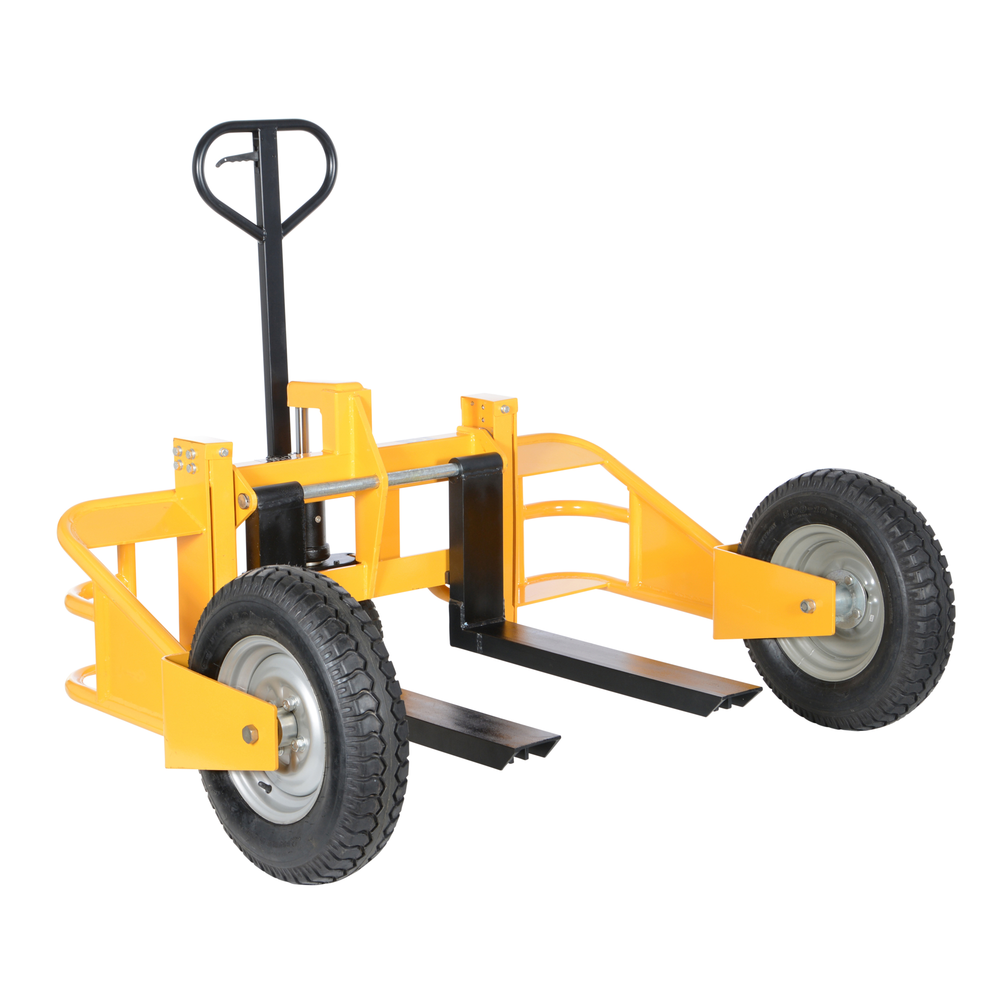 Vestil Steel All-Terrain Pallet Truck — 32in. Fork Length, 2500-Lb. Capacity, Yellow, Model# ALL-T-HD