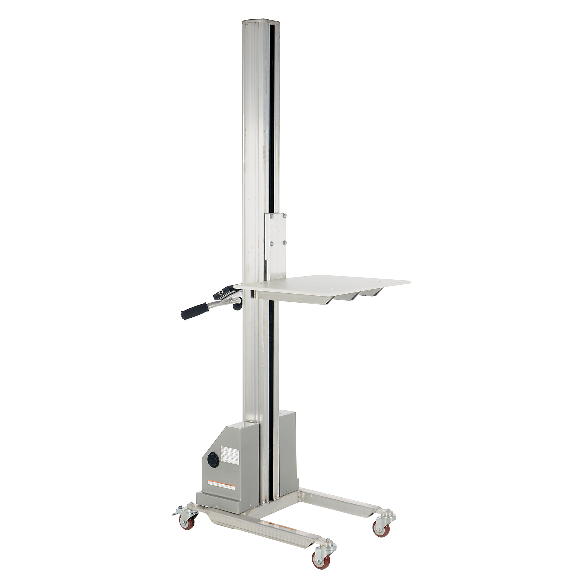 Vestil Aluminum Quick Lift — DC Powered, 72in. Raised Height, 125-Lb. Capacity, Model# PEL-100A-D3