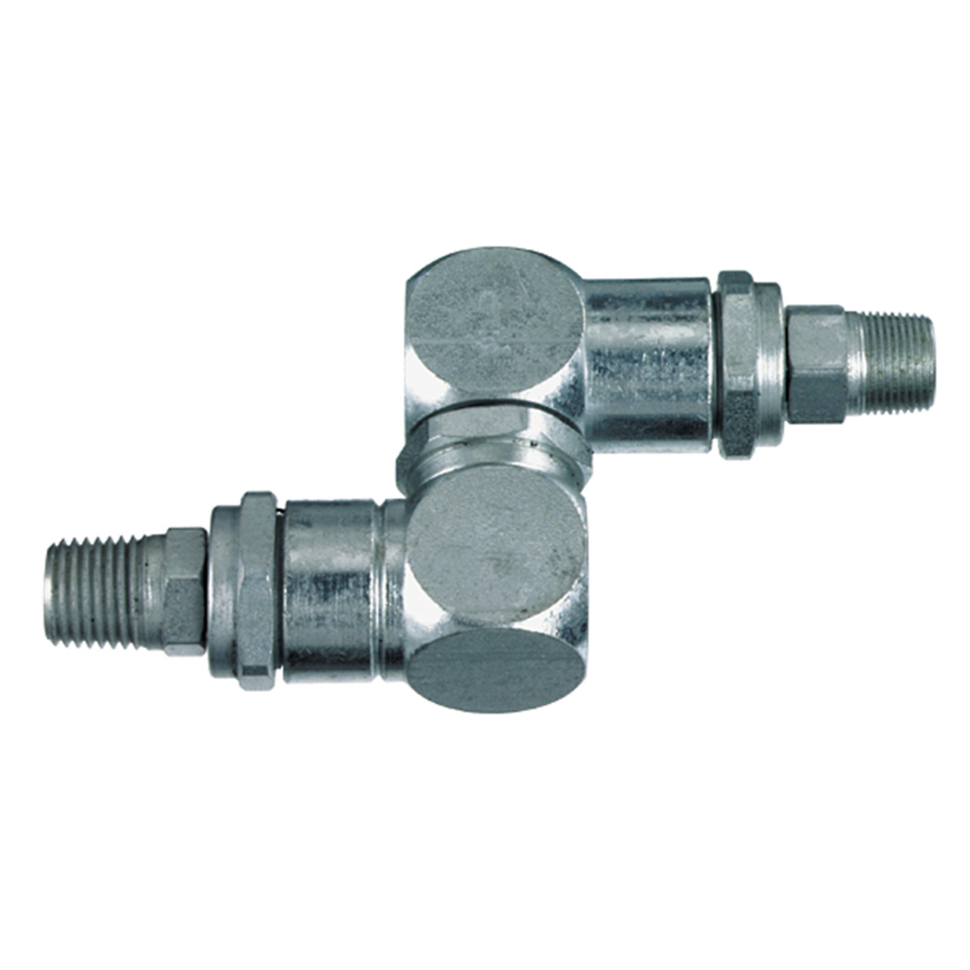 Lincoln Lubrication High Pressure Universal Grease Swivel Nozzle — 12in. Length, 4500 PSI, Coil Spring, 1/2in.-27 (M) x 1/4in. NPT (M) Threads, Model# LIN81387