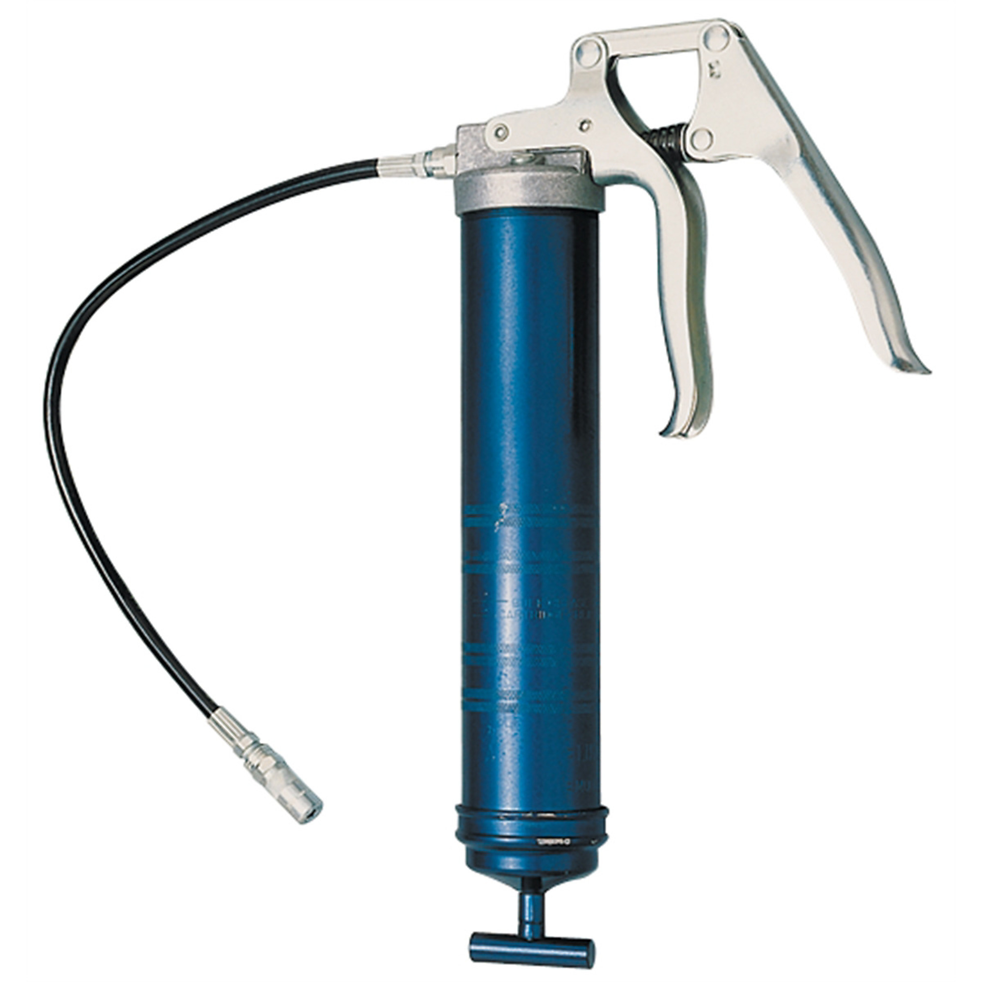 Lincoln Pistol Grip Grease Gun — 18in. Whip Flex Hose, 6,000 PSI, One-Hand Operation, Dual-Lip Follower, Model# 1133