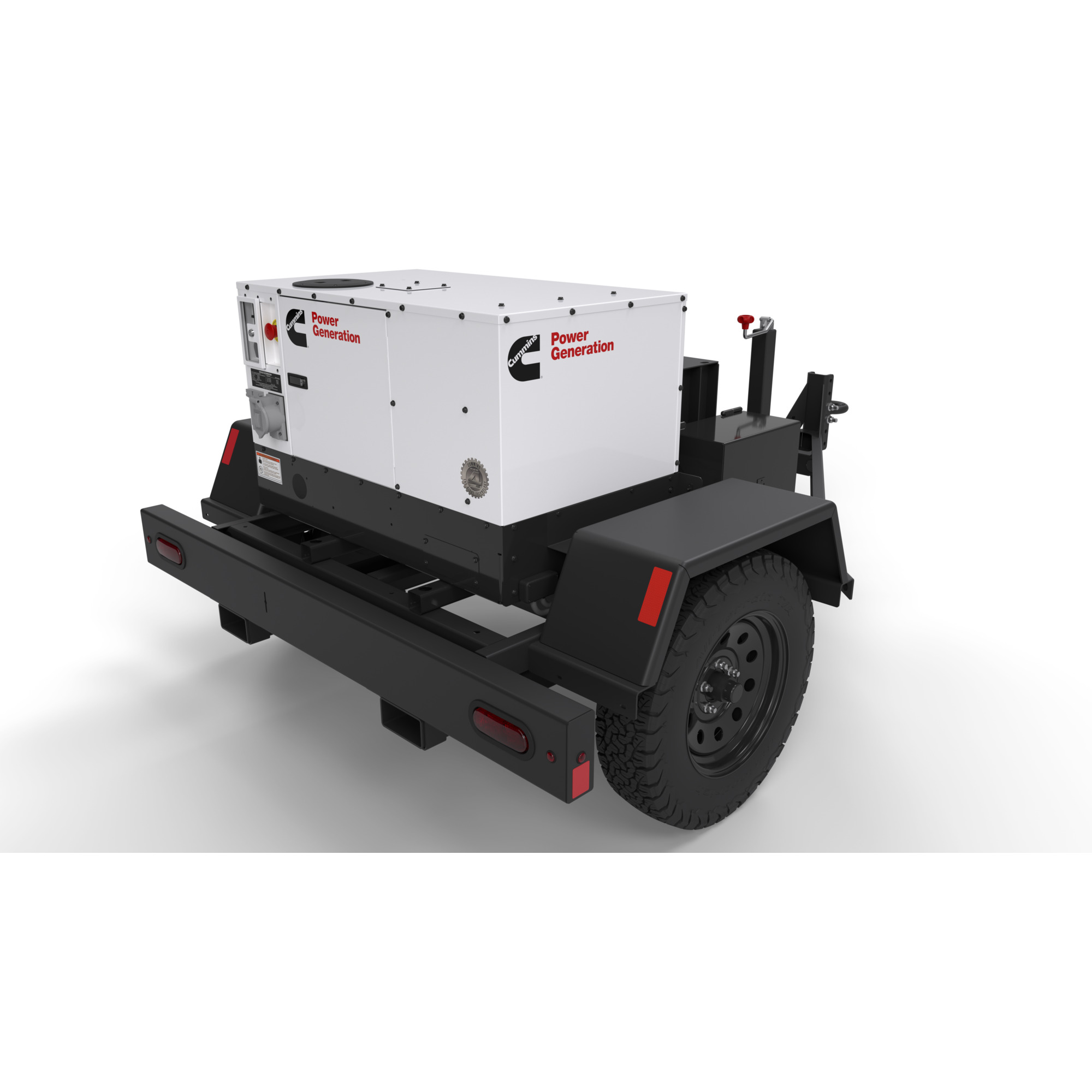 Cummins C12D6RE 12,000W 120/240V Diesel Mobile Trailer Generator