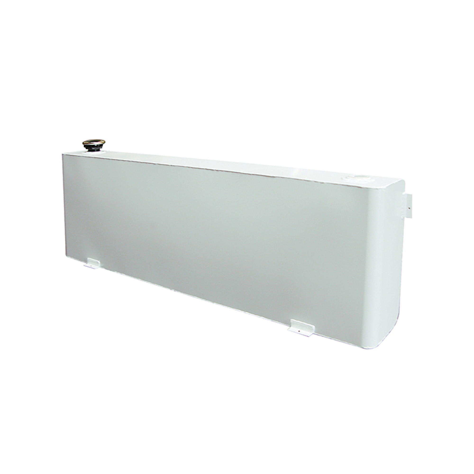 DeeZee Steel Transfer Tank — 40 Gal., White, Narrow Rectangle, 56in. x 9.6in. x 19in., Lockable Cap, Model# DZ92556NS