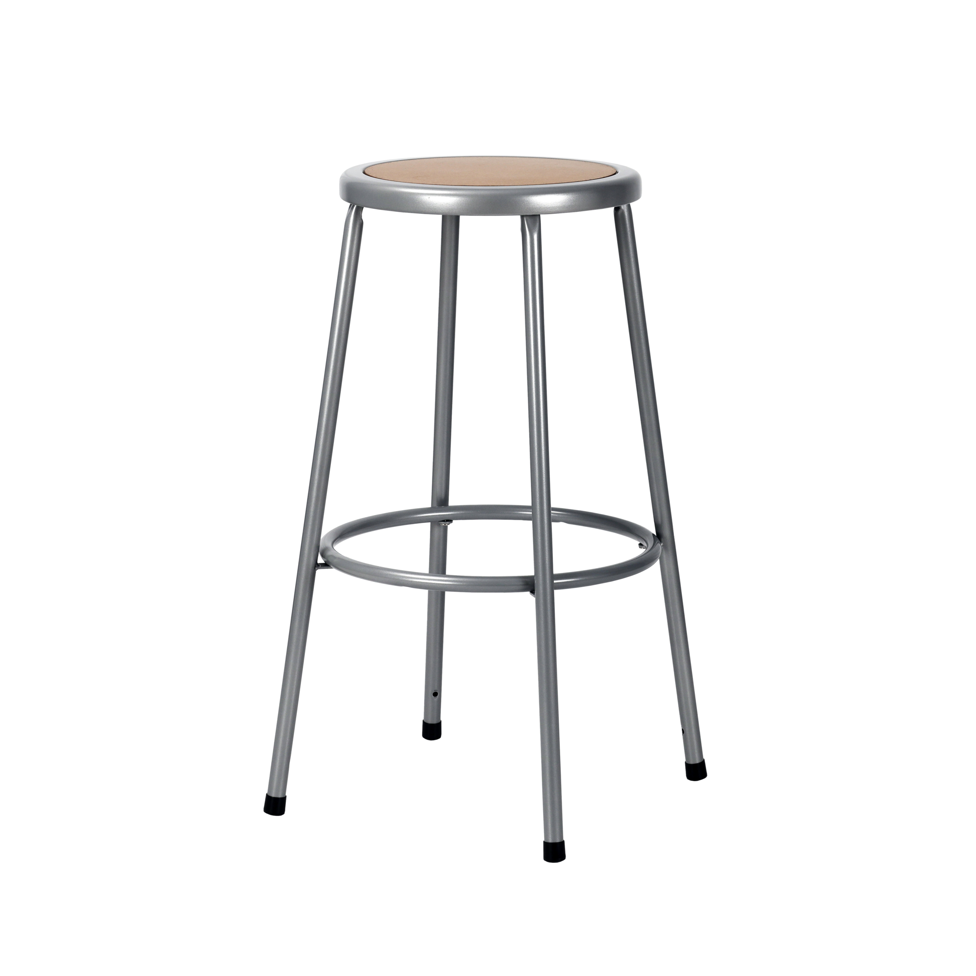 NPS Heavy-Duty Steel Stool — 30in. Height, Grey, Assembly Ready, Model# 6230-KD