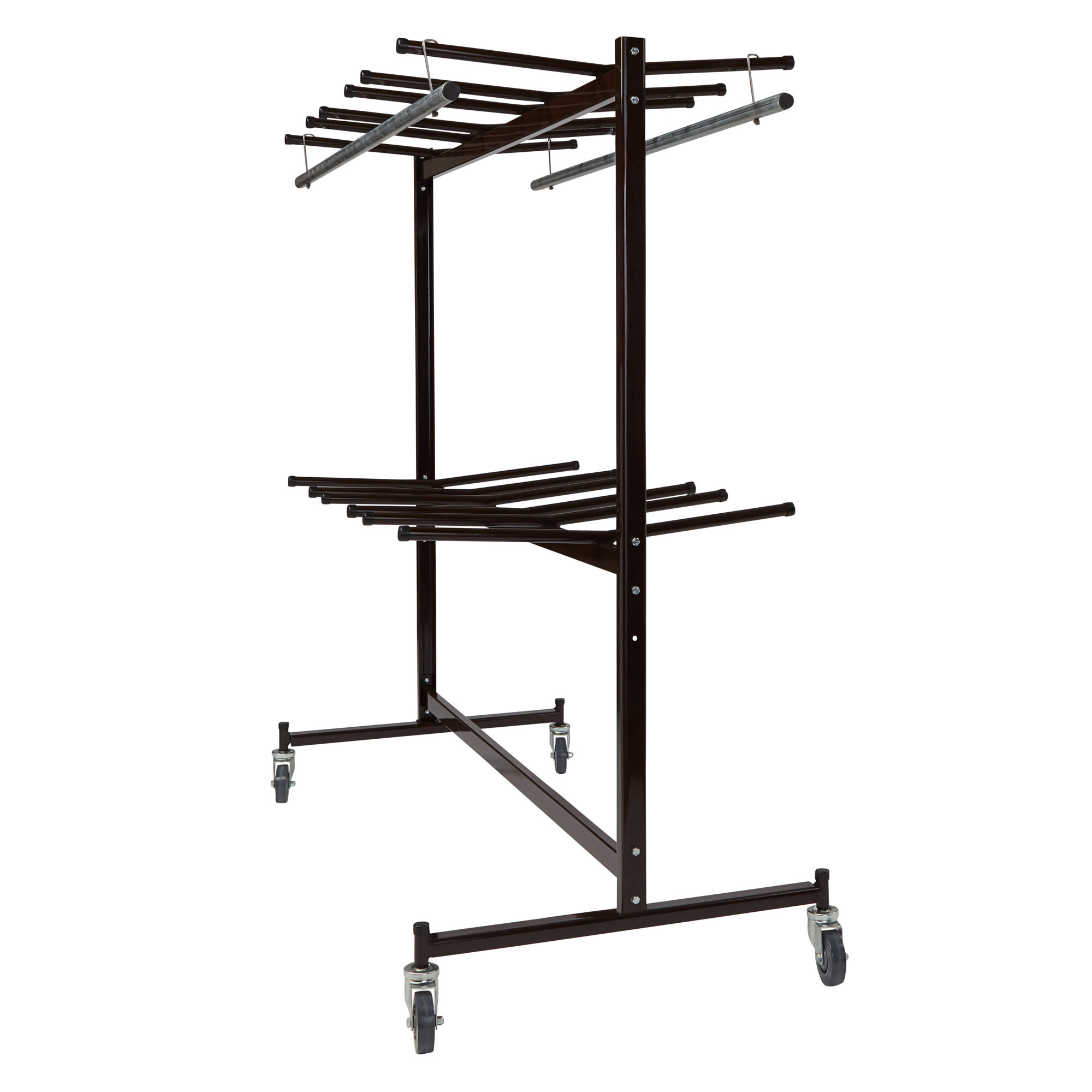 NPS Chair Truck — Double-Tiered Hanging Chair Dolly/Coat Rack, 84 Chairs or 60 Coats, Tubular Steel, Model# 84-60