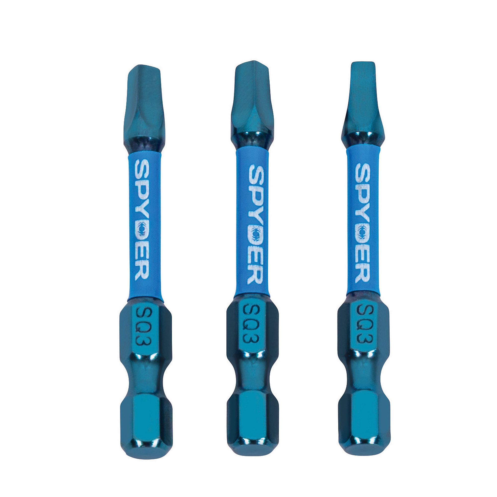 Spyder Mach-Blue Driver Bit — 2in., Impact Rated, Alloy Tool Steel, 3-Pack, Model# 19625