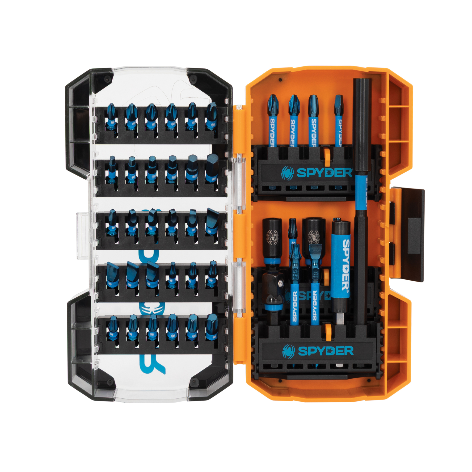 Spyder Mach-Blue Drive Bit Set — 45-Piece, Impact Rated, Tough Tip Technology, Model# 19966