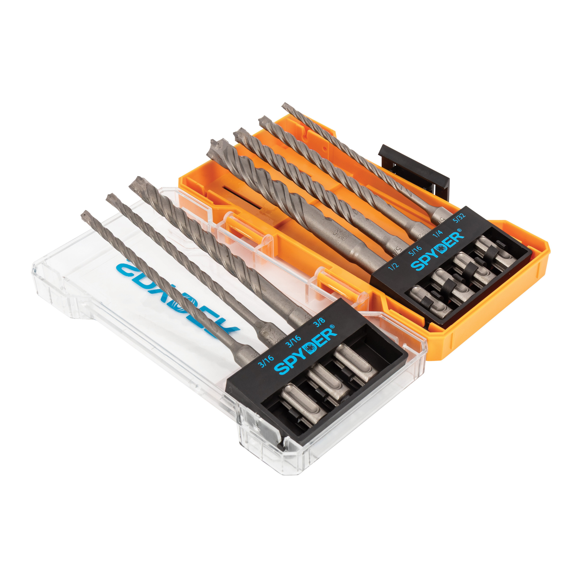 Spyder 7-Piece SDS-Plus Rotary Hammer Drill Bit Set — Carbide-Tipped, Masonry and Concrete, Model# 950024