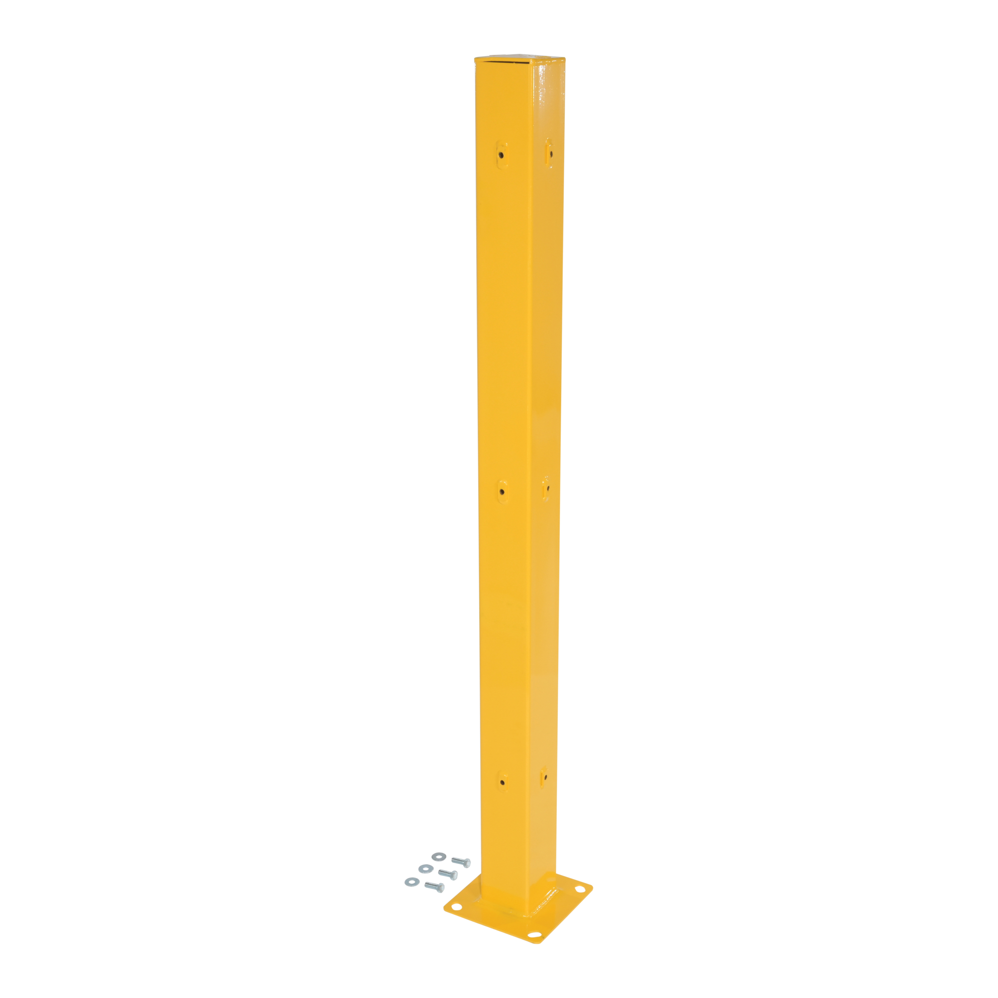 Steel Turbular Rail Vestil Steel Bolt-On Tubular Guard Rail Post — 72in. Length, Yellow ...