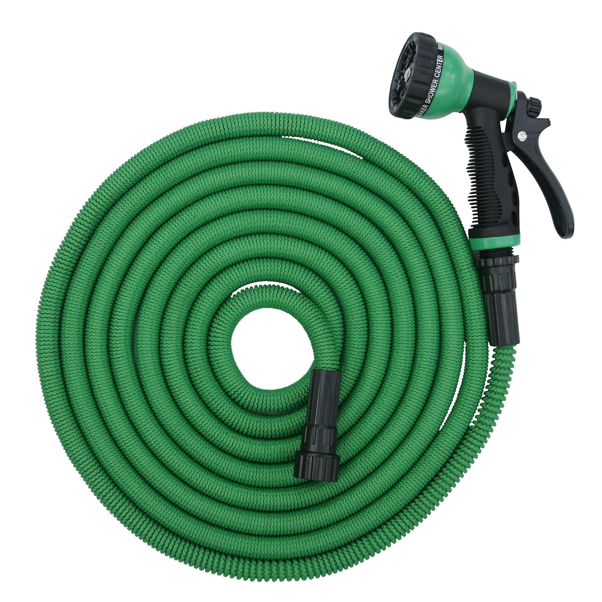 iLiving Patented Expandable Garden Hose — 50ft., Heavy-Duty, Superior Strength, Extra Strong Connectors, 9 Spray Nozzles, Lightweight, Model# ILG8GW50