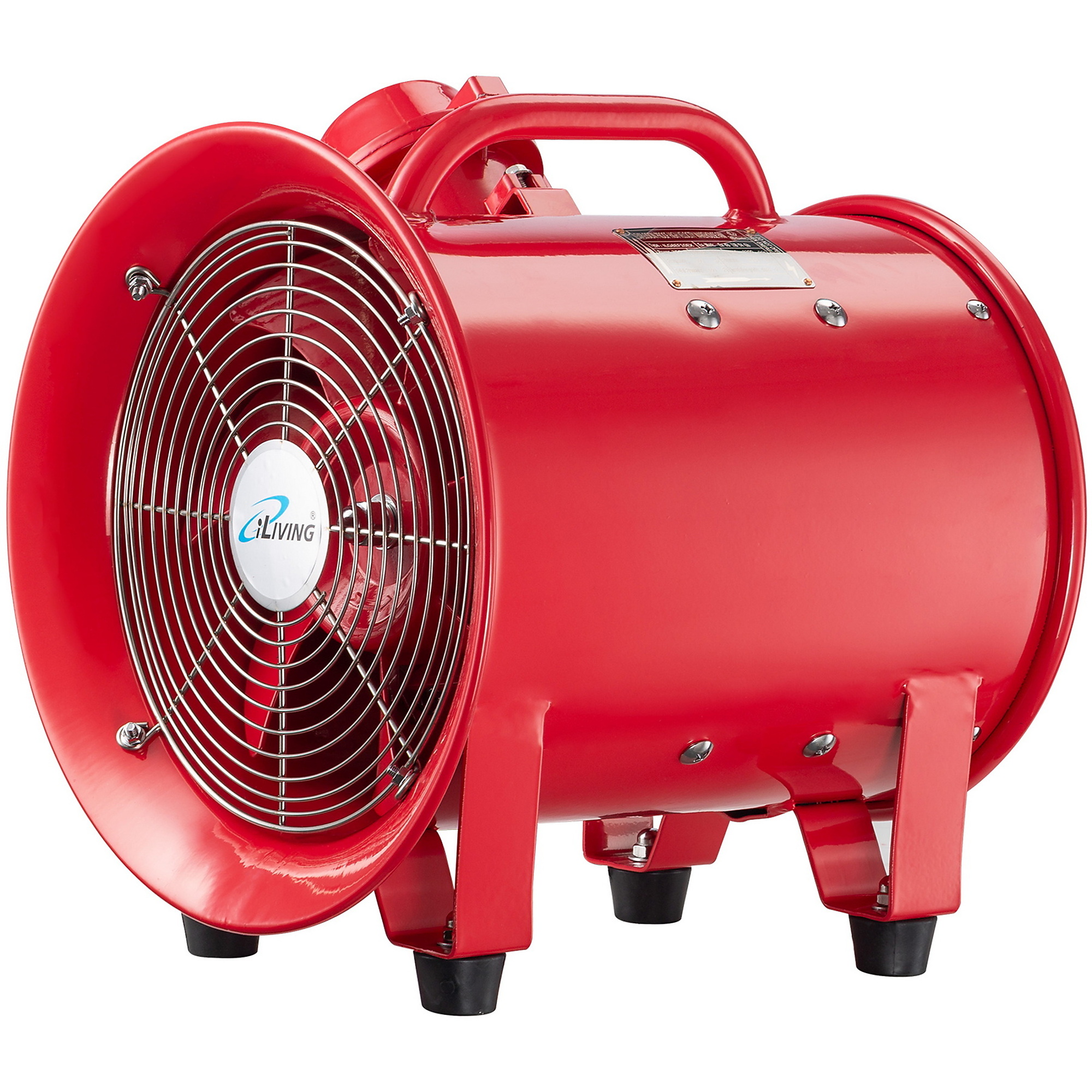 iLiving Explosion Proof Utility High Velocity Blower — 10in., 1943 CFM, 3300 RPM, 350W, Portable, CE Certified, Model# ILG8EF10EX